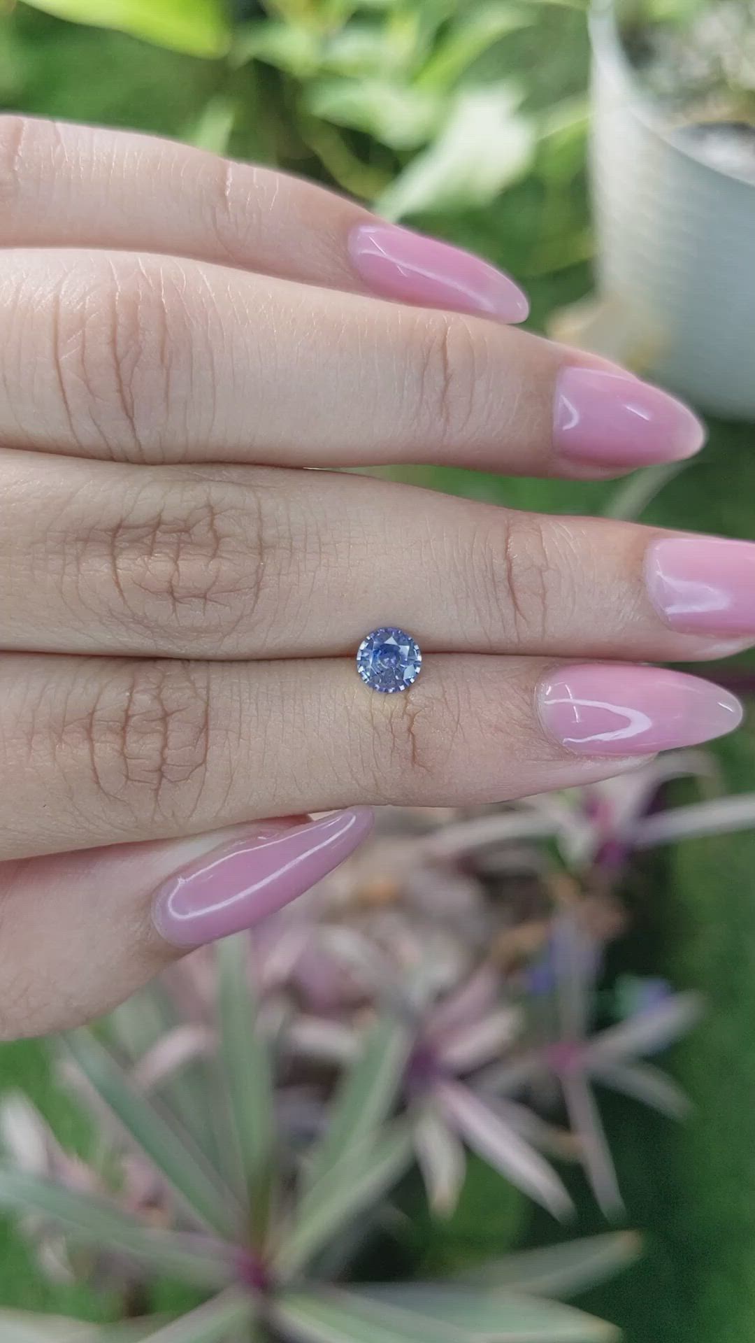 0.61 Ct. Blue Sapphire from Ceylon (Sri Lanka) Size Video