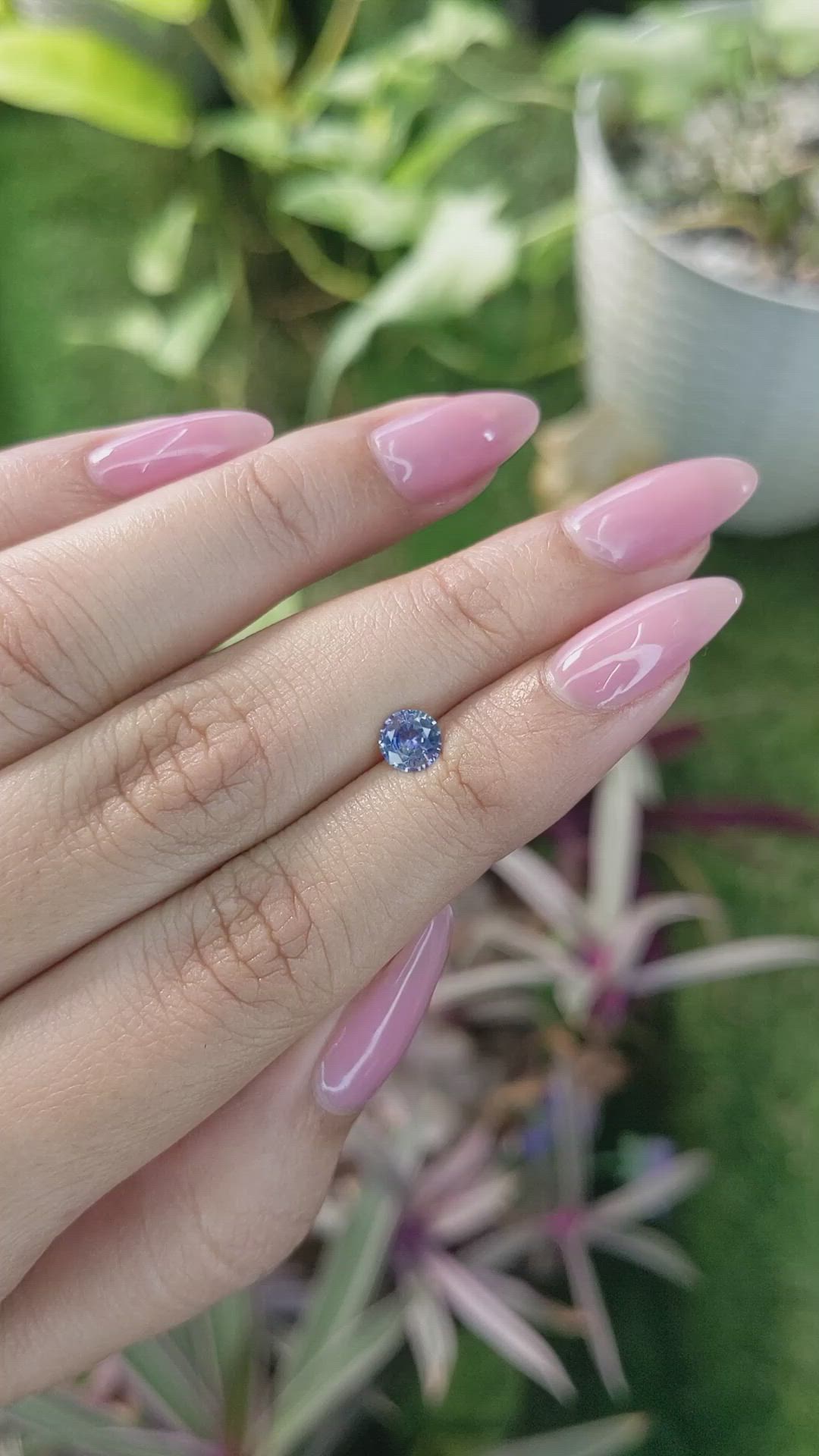 0.61 Ct. Blue Sapphire from Ceylon (Sri Lanka) Size Video