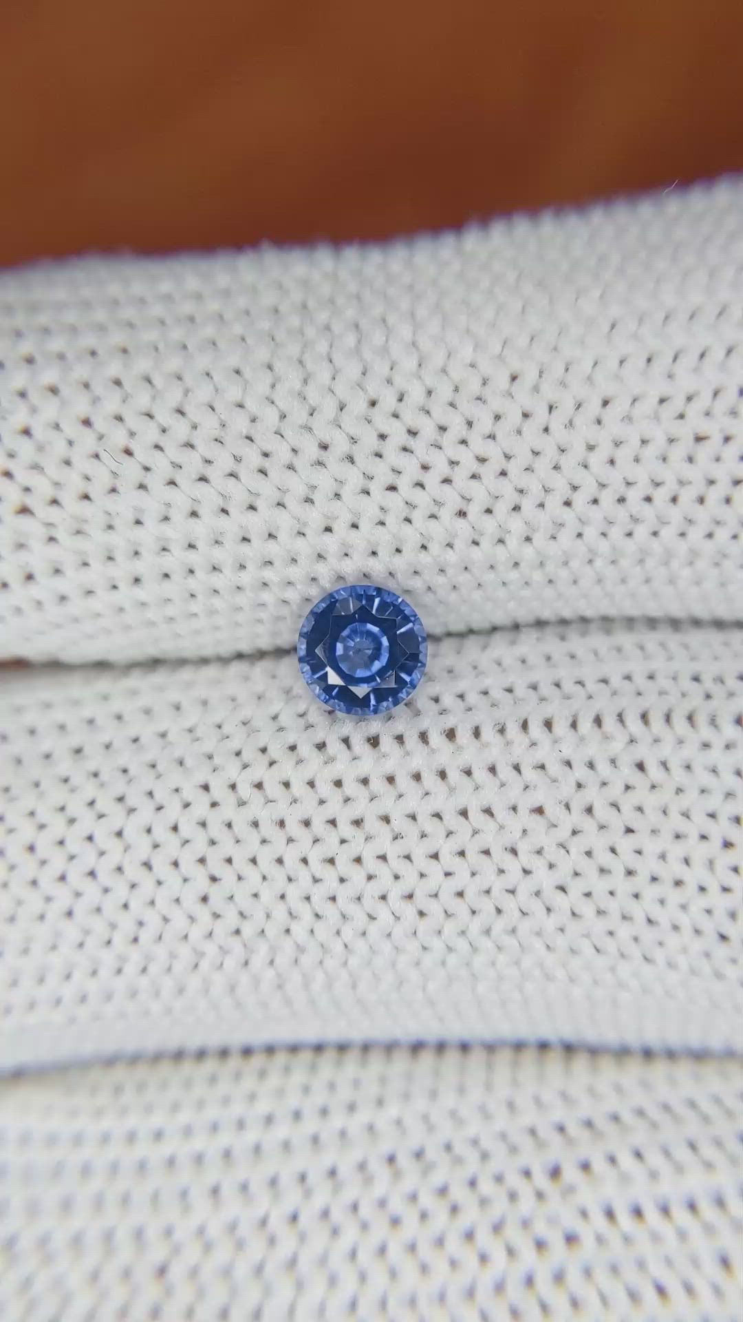 0.65 Ct. Blue Sapphire from Ceylon (Sri Lanka) Size Video
