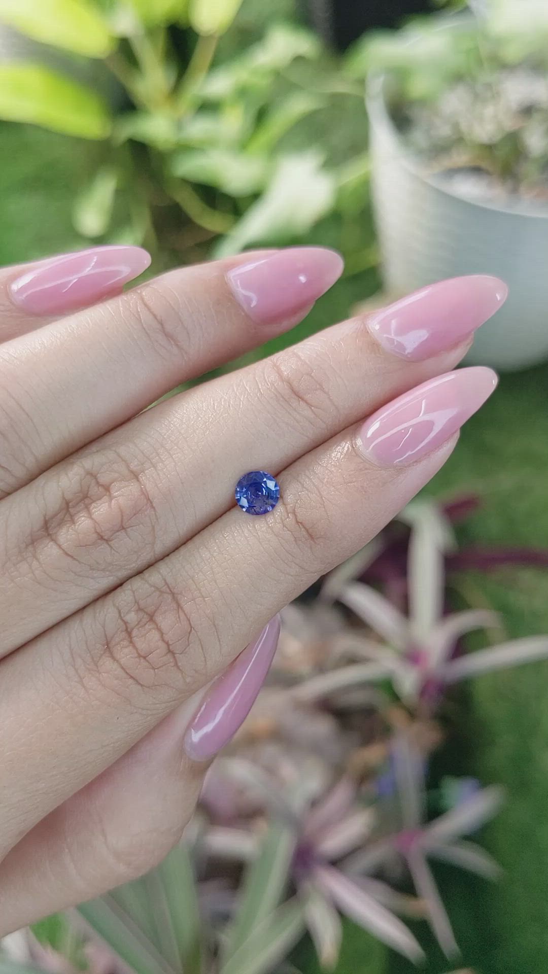 0.52 Ct. Blue Sapphire from Ceylon (Sri Lanka) Size Video