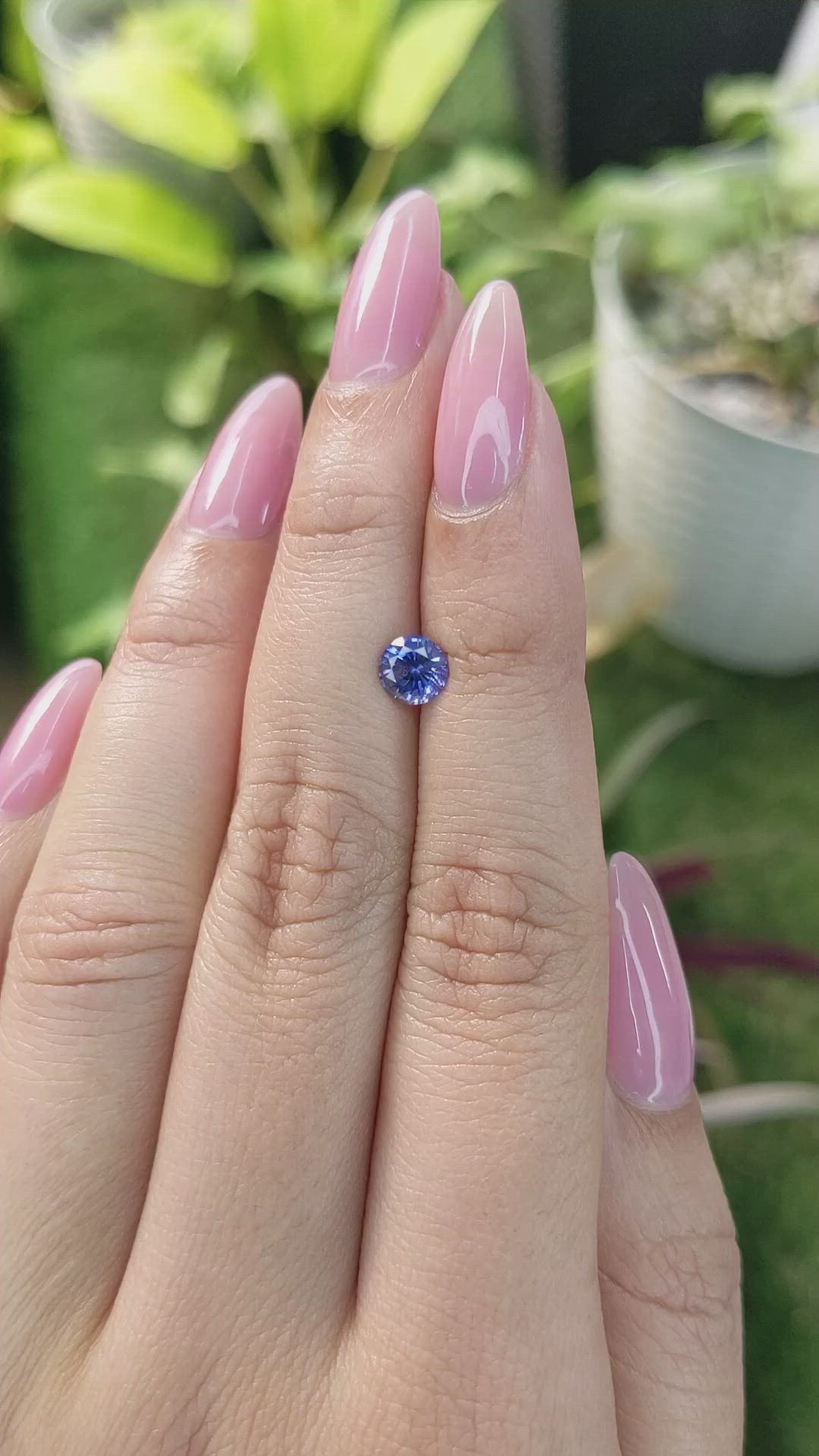 0.78 Ct. Blue Sapphire from Ceylon (Sri Lanka) Size Video