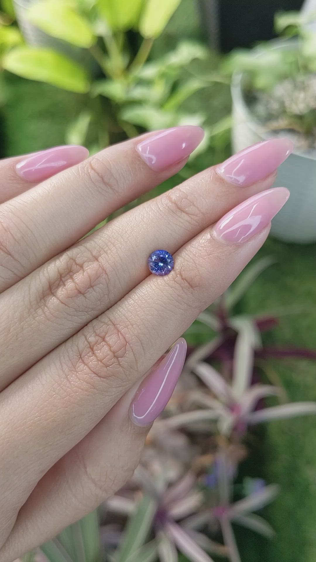 0.78 Ct. Blue Sapphire from Ceylon (Sri Lanka) Size Video