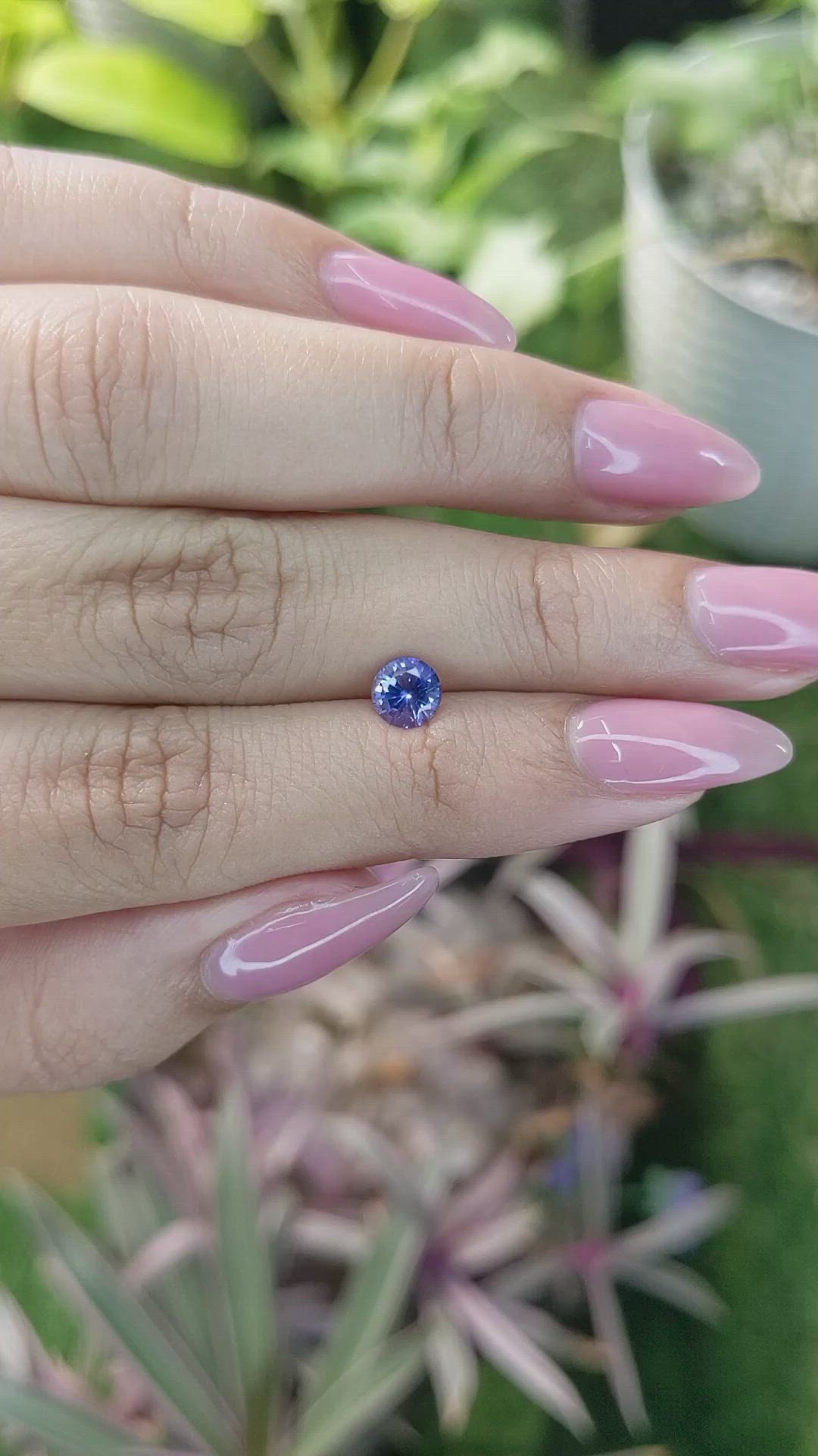 0.78 Ct. Blue Sapphire from Ceylon (Sri Lanka) Size Video