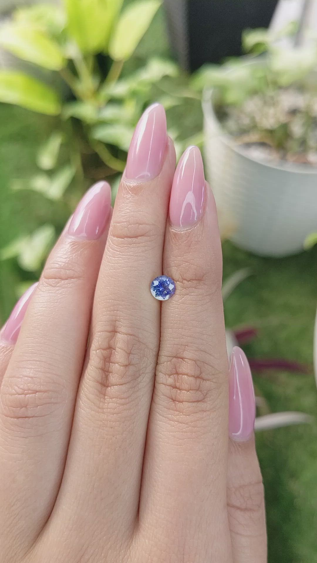 0.79 Ct. Blue Sapphire from Ceylon (Sri Lanka) Size Video