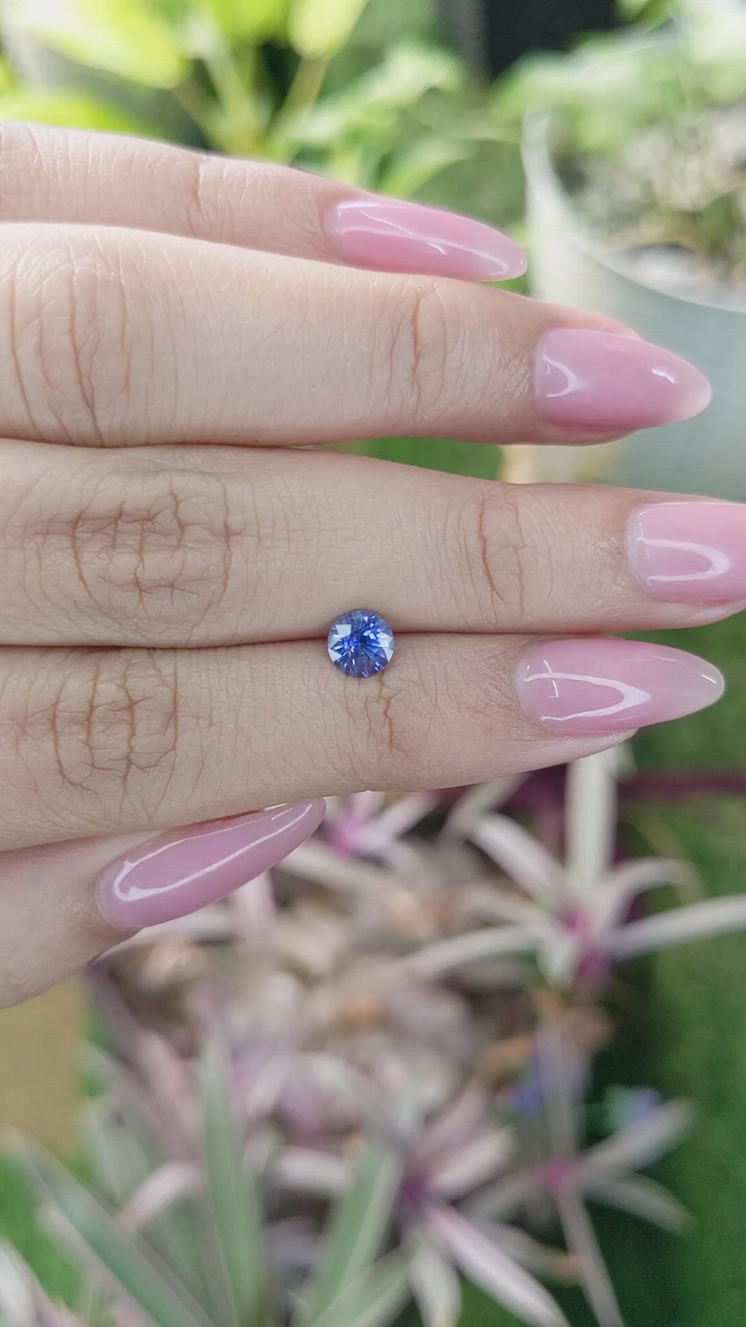 0.79 Ct. Blue Sapphire from Ceylon (Sri Lanka) Size Video