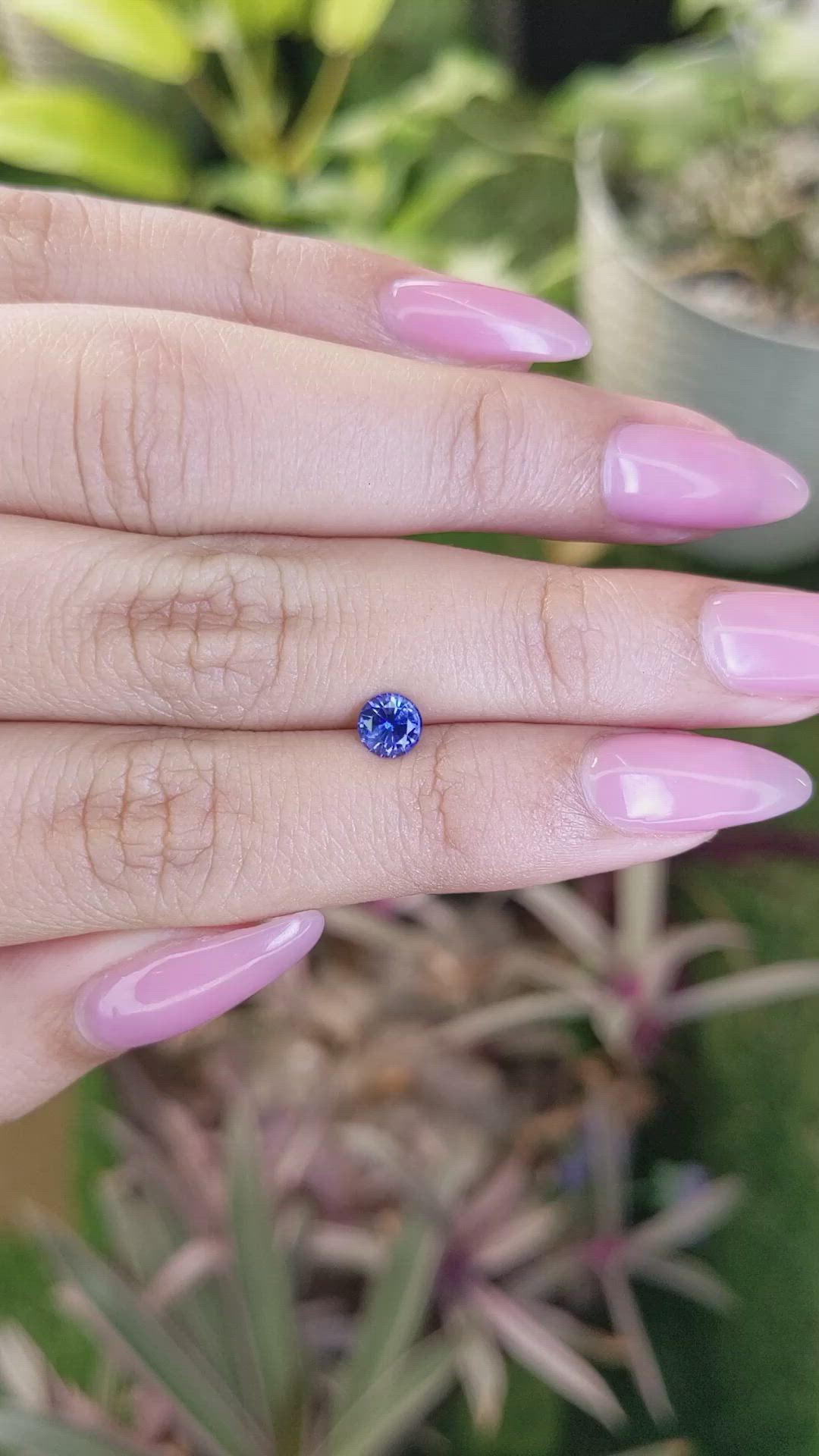 0.59 Ct. Blue Sapphire from Ceylon (Sri Lanka) Size Video