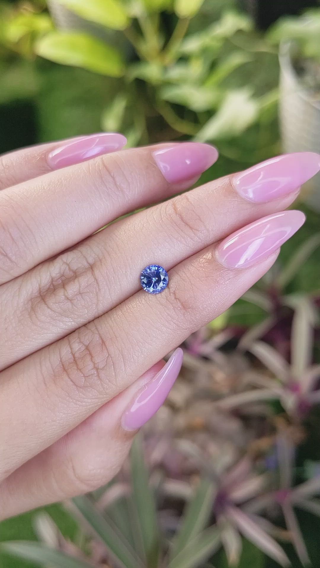0.87 Ct. Blue Sapphire from Ceylon (Sri Lanka) Size Video