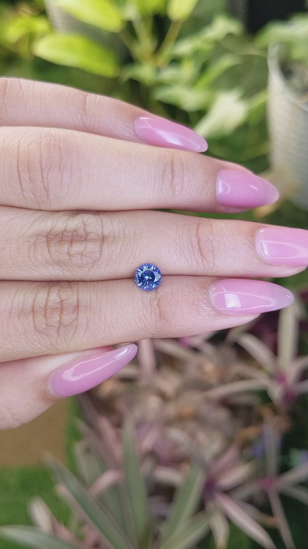 0.87 Ct. Blue Sapphire from Ceylon (Sri Lanka) Size Video