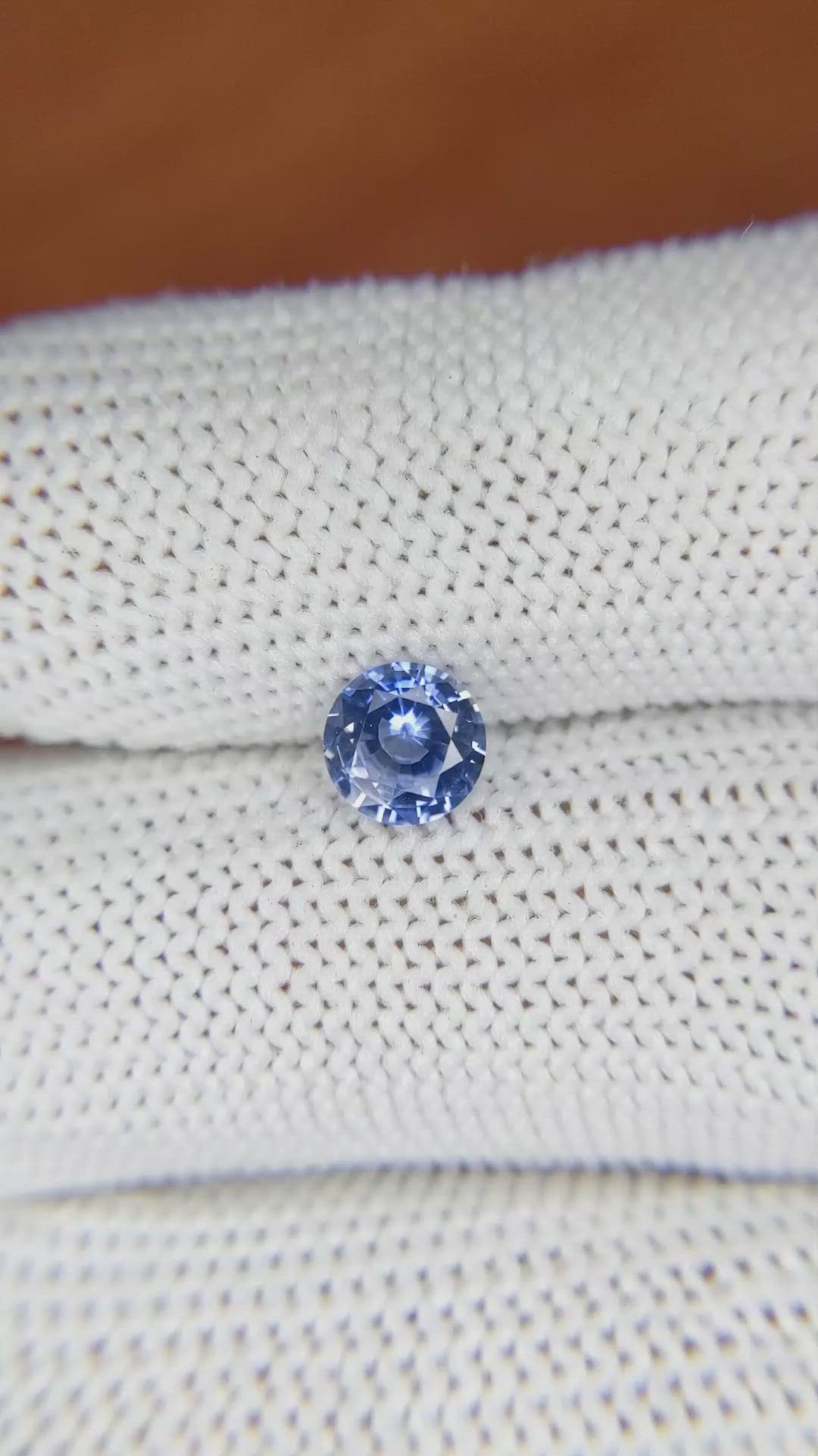 0.86 Ct. Blue Sapphire from Ceylon (Sri Lanka) Size Video