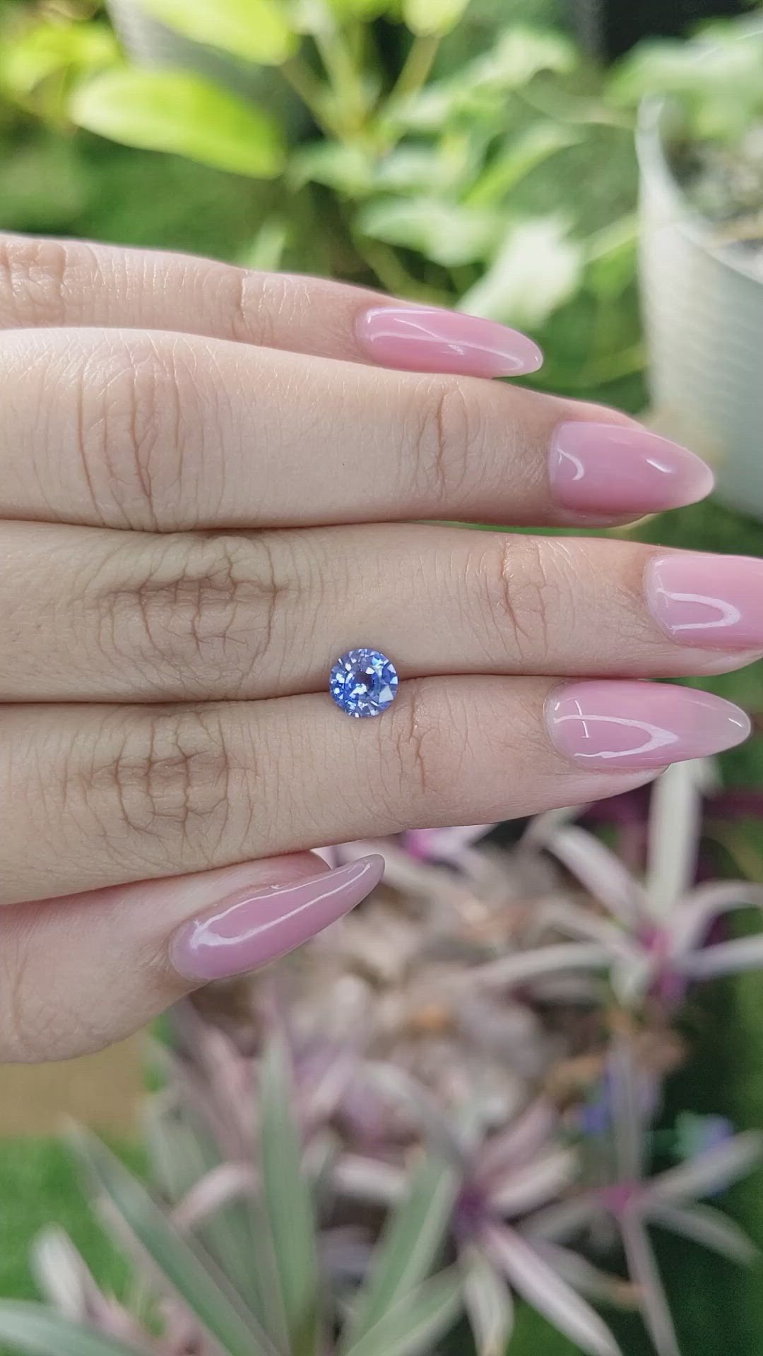 0.86 Ct. Blue Sapphire from Ceylon (Sri Lanka) Size Video