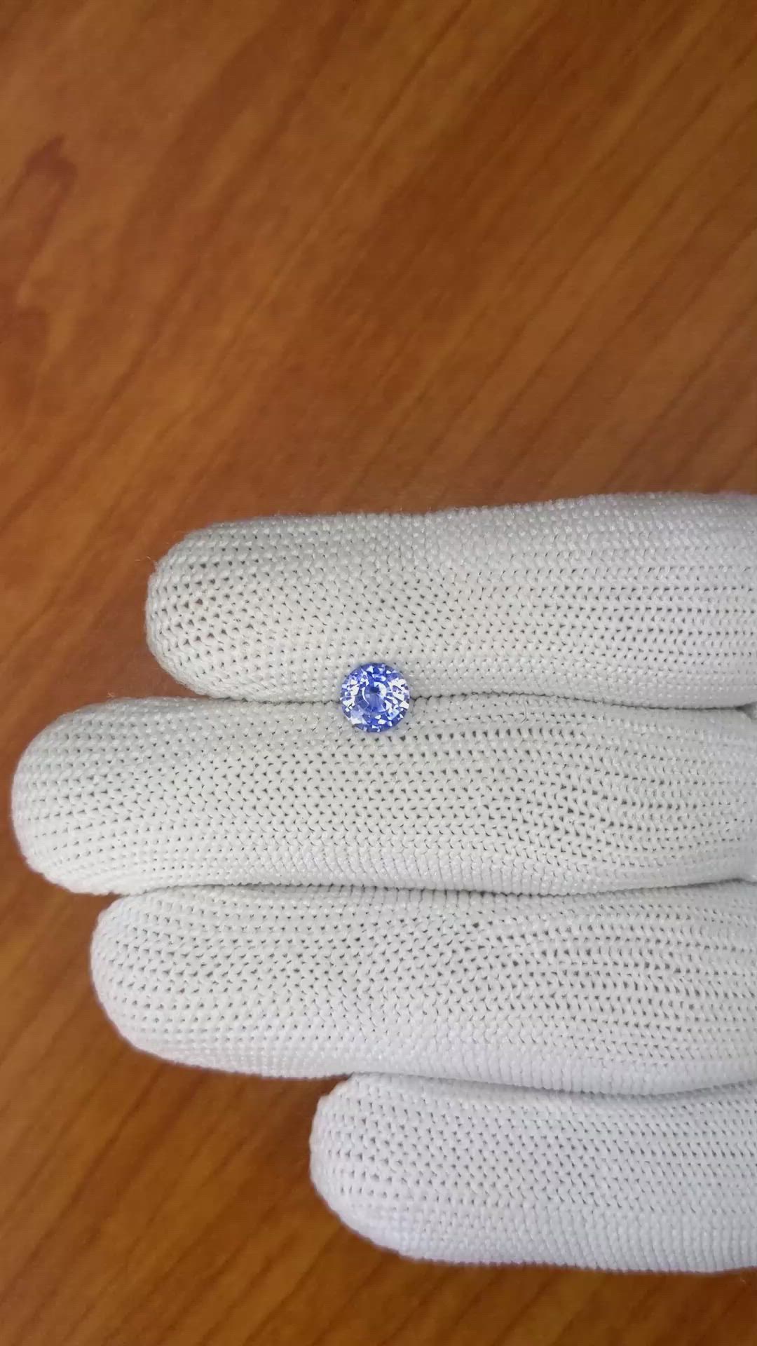 0.86 Ct. Blue Sapphire from Ceylon (Sri Lanka) Size Video