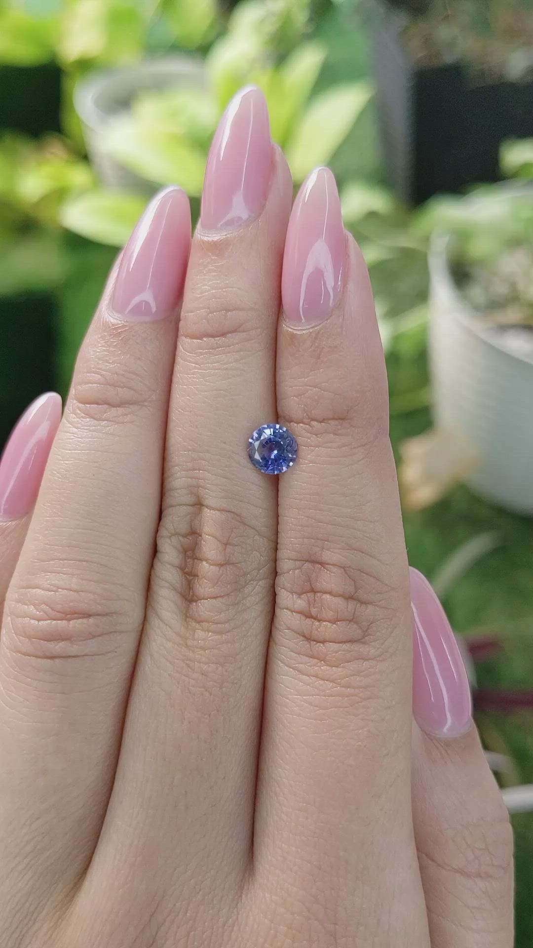 0.86 Ct. Blue Sapphire from Ceylon (Sri Lanka) Size Video
