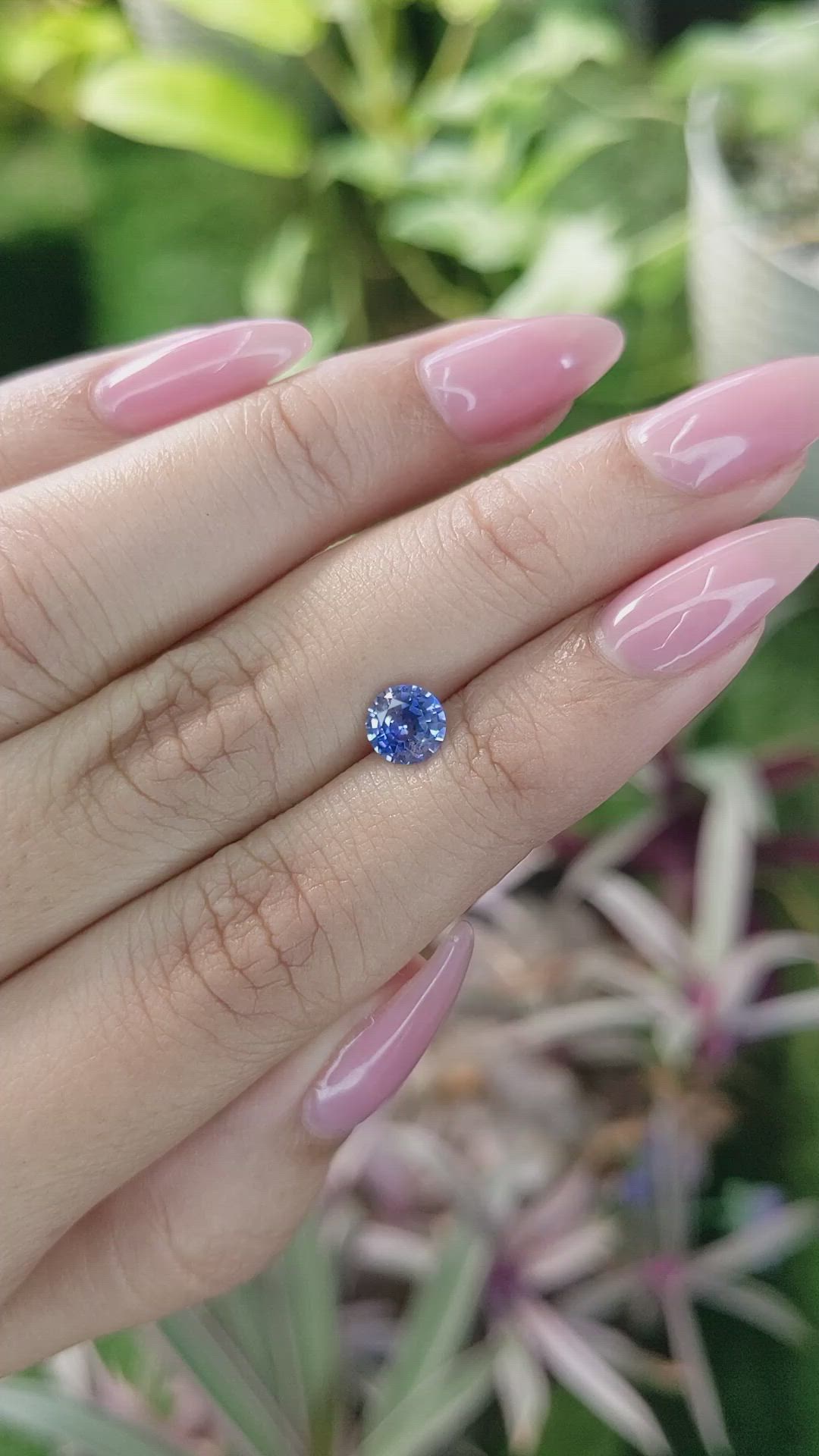 0.86 Ct. Blue Sapphire from Ceylon (Sri Lanka) Size Video