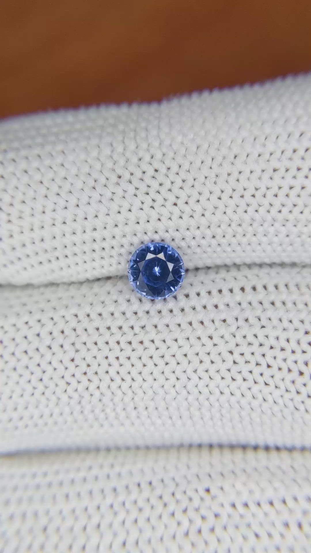 0.76 Ct. Blue Sapphire from Ceylon (Sri Lanka) Size Video