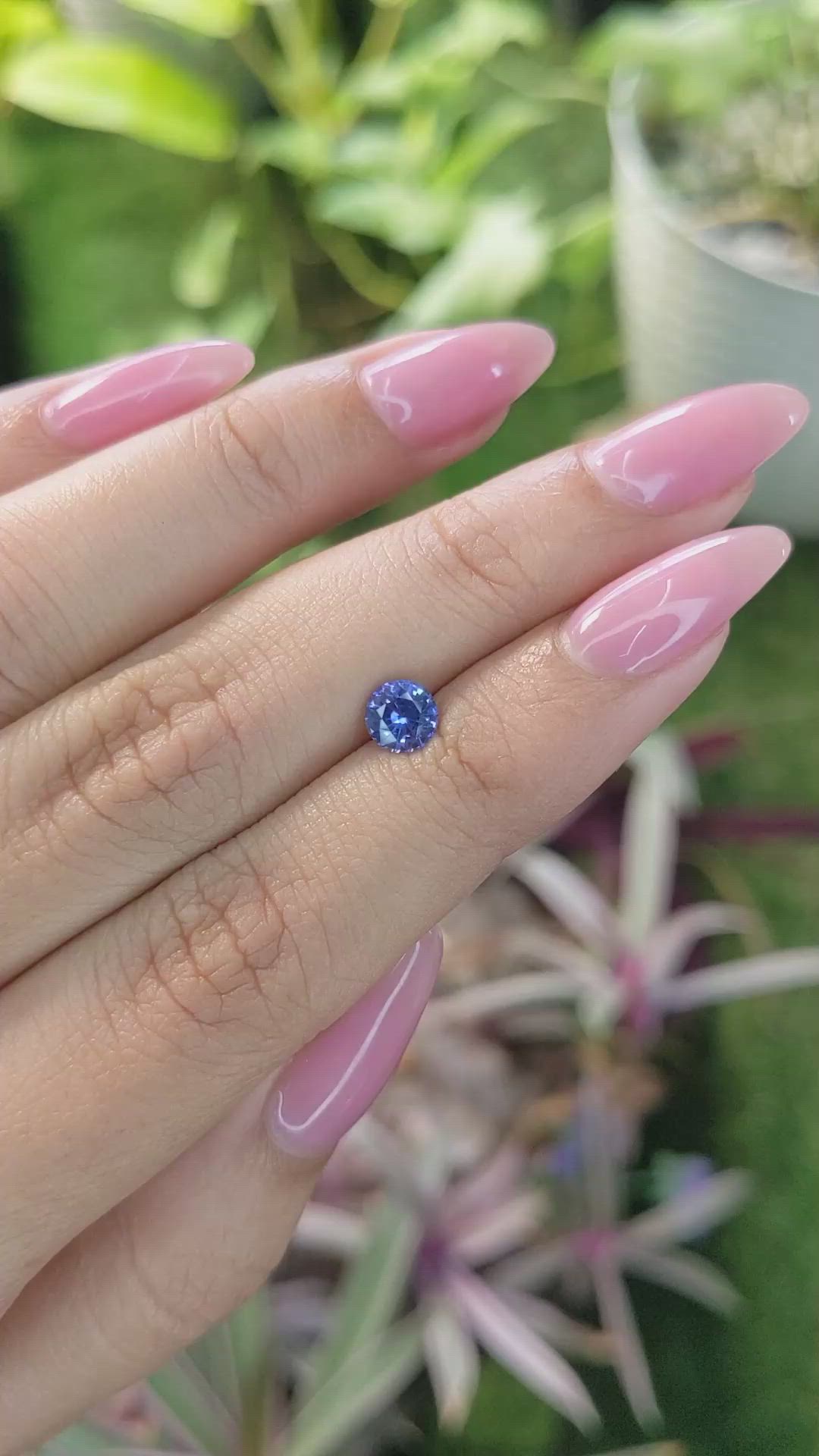 0.76 Ct. Blue Sapphire from Ceylon (Sri Lanka) Size Video