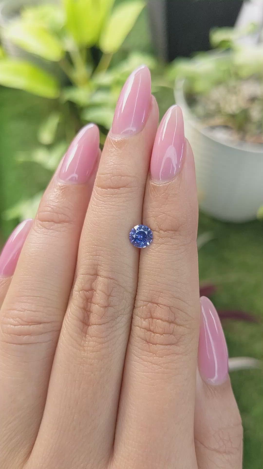 0.76 Ct. Blue Sapphire from Ceylon (Sri Lanka) Size Video