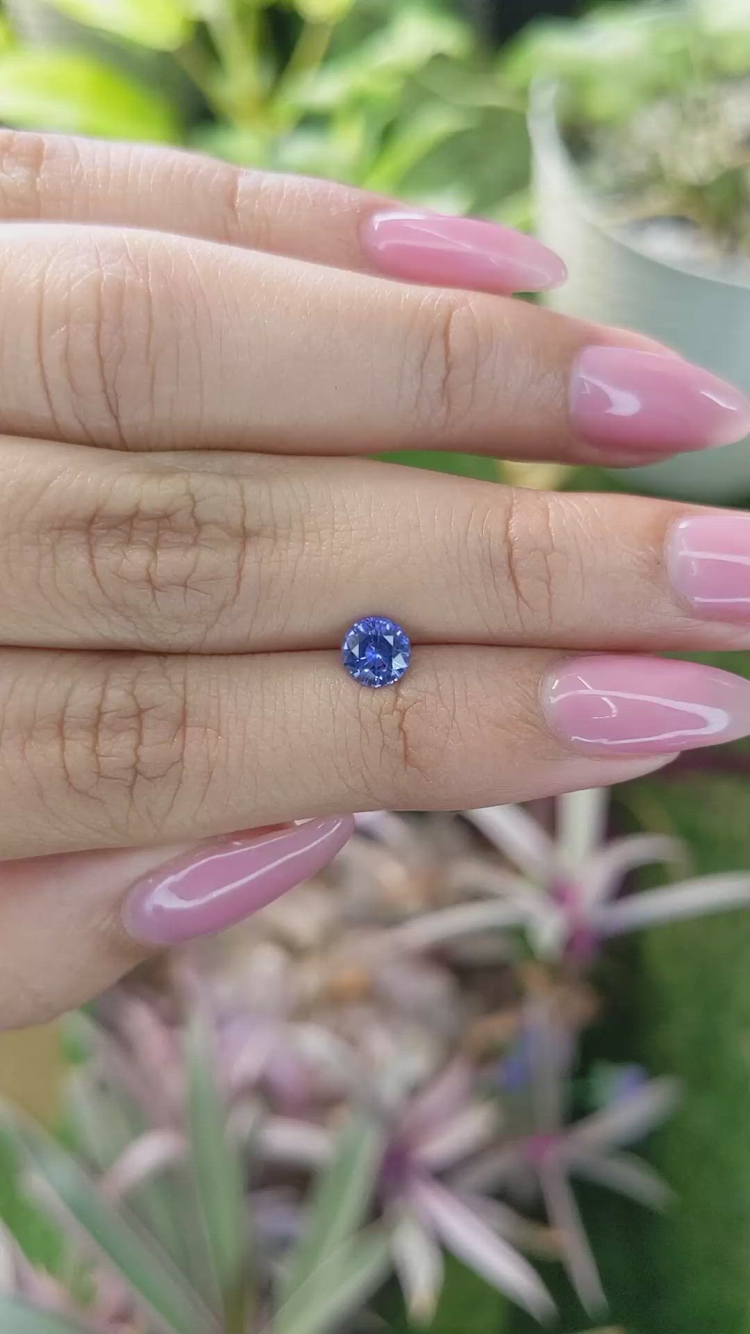 0.76 Ct. Blue Sapphire from Ceylon (Sri Lanka) Size Video