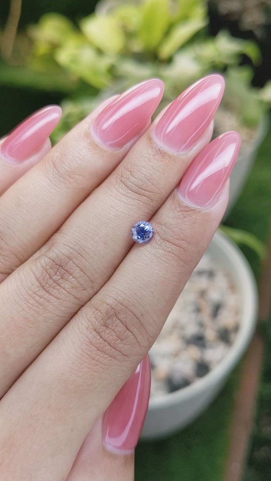 0.75 Ct. Blue Sapphire from Ceylon (Sri Lanka) Size Video