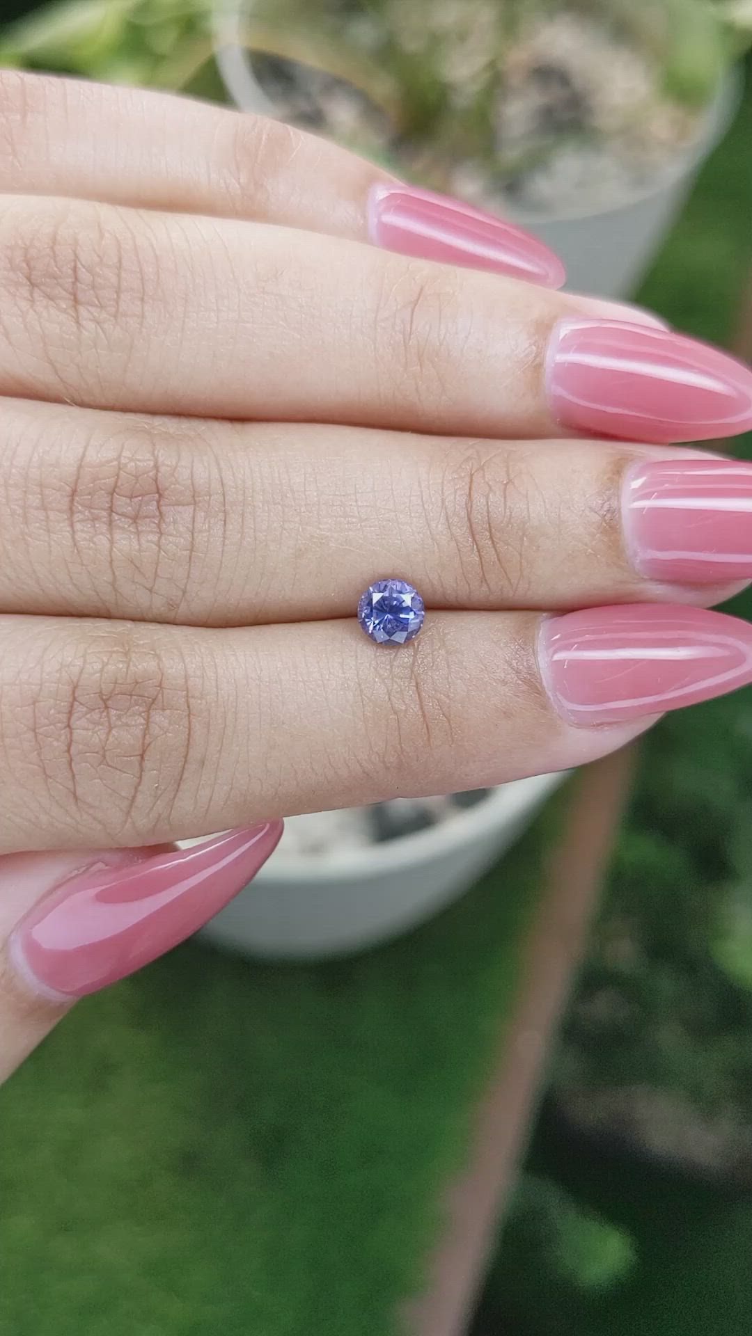 0.75 Ct. Blue Sapphire from Ceylon (Sri Lanka) Size Video