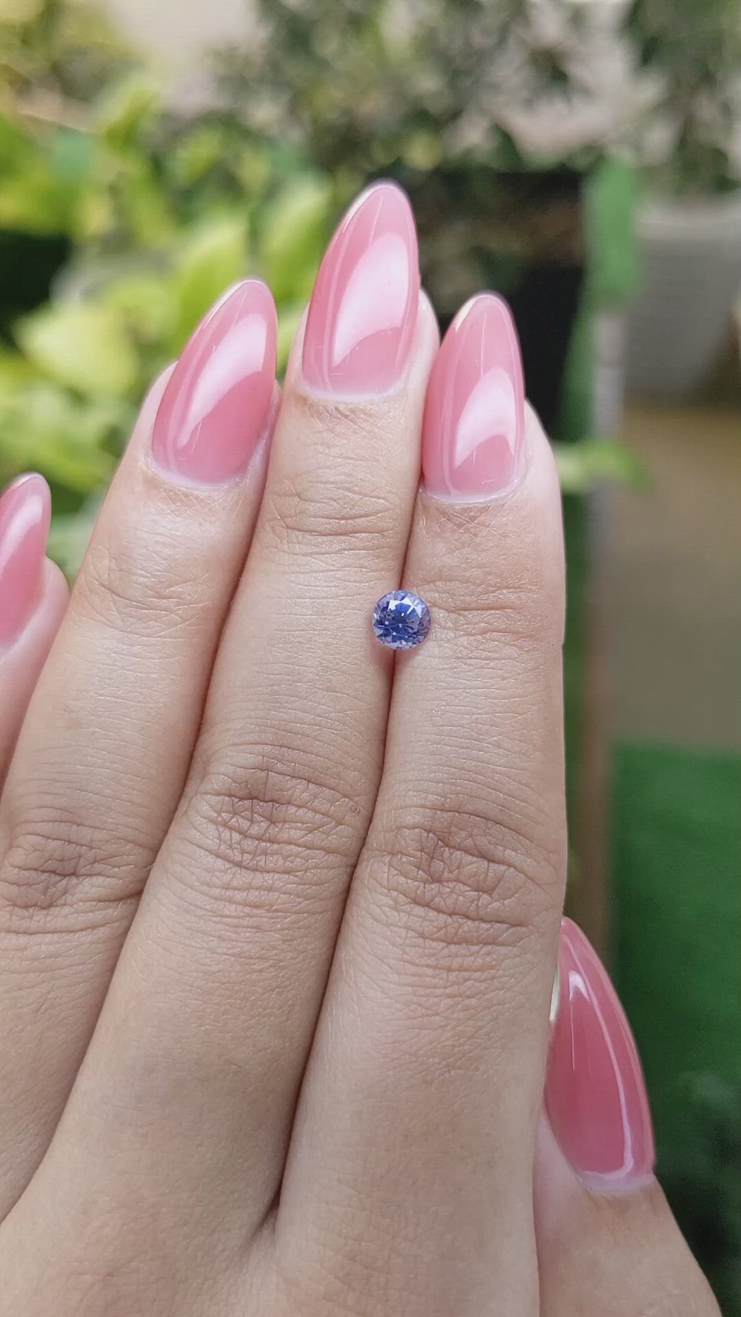 0.75 Ct. Blue Sapphire from Ceylon (Sri Lanka) Size Video