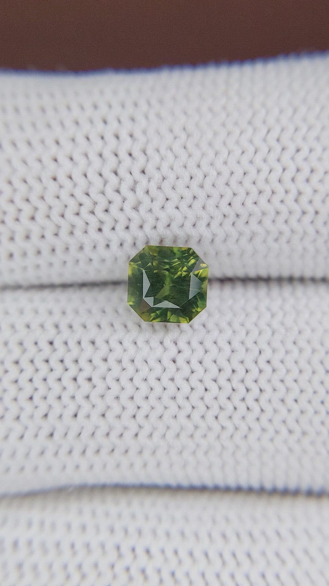 2.01 Ct. Yellowish Green Sapphire from Madagascar Size Video