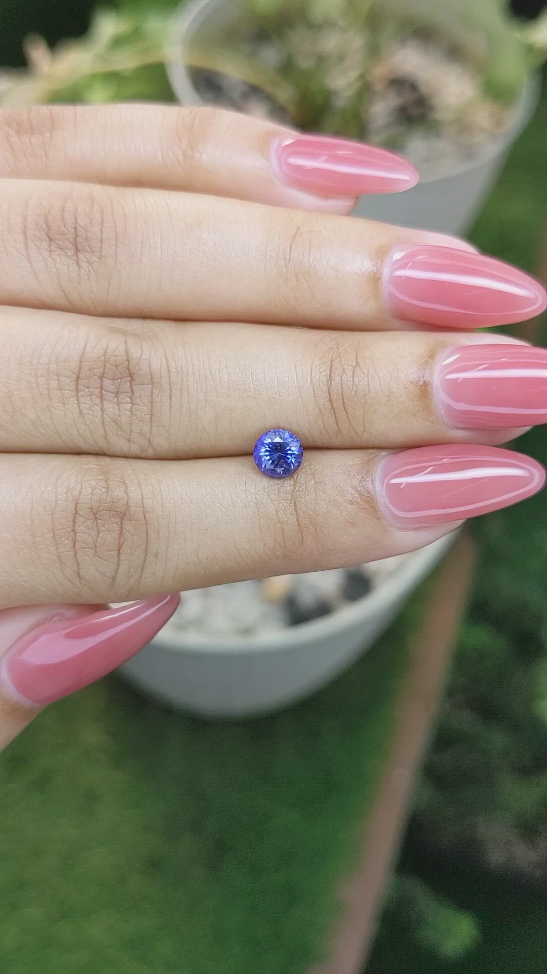 0.94 Ct. Blue Sapphire from Ceylon (Sri Lanka) Size Video