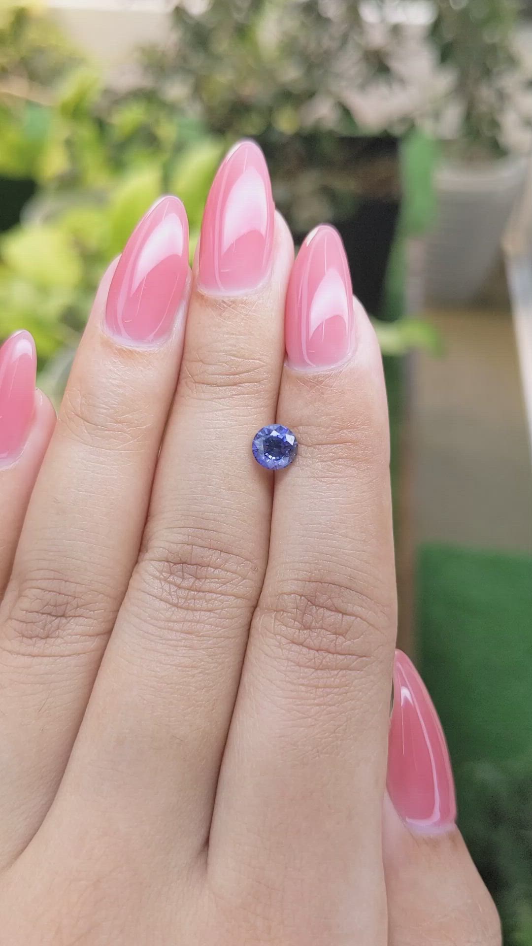 0.94 Ct. Blue Sapphire from Ceylon (Sri Lanka) Size Video