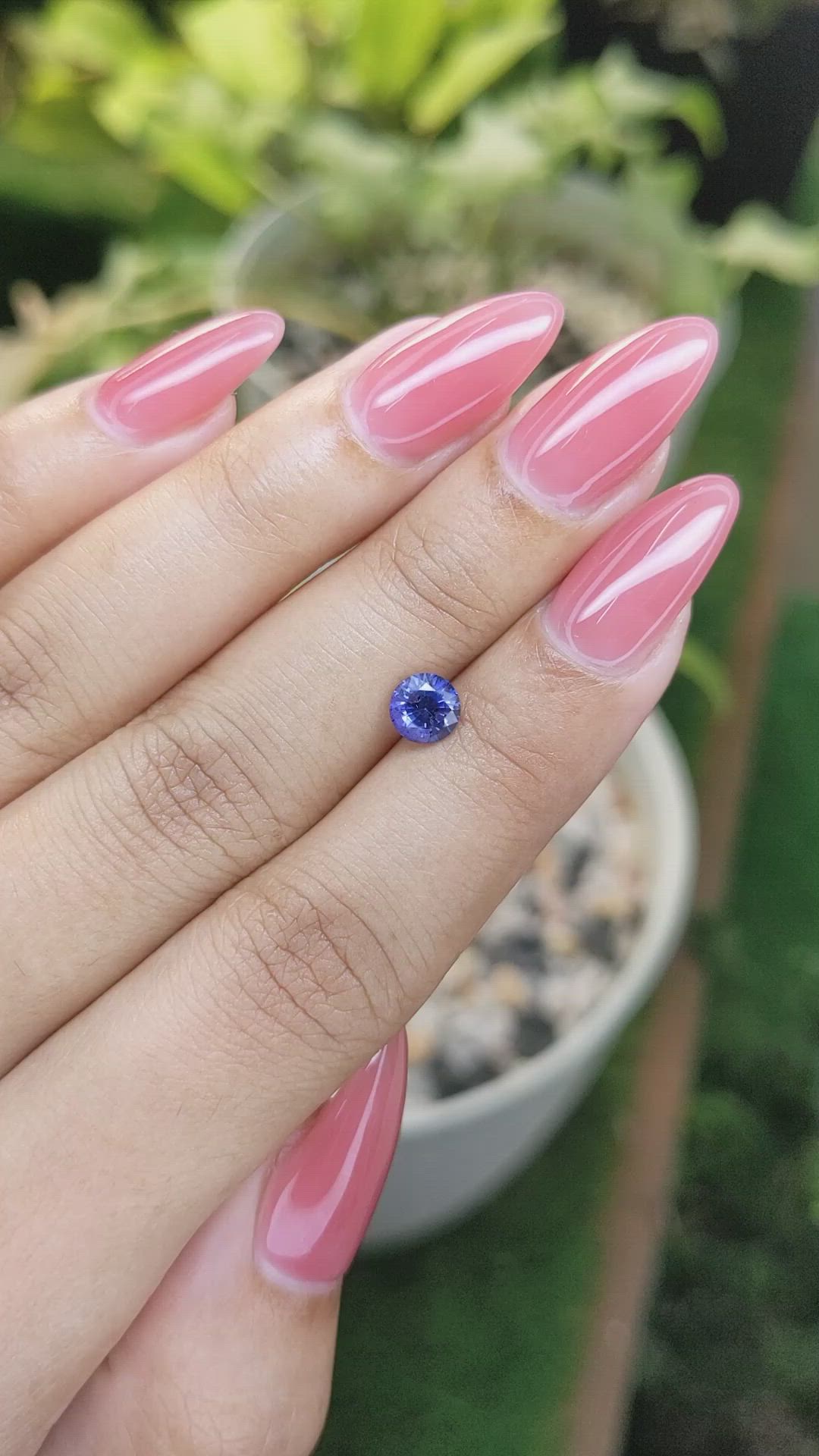 0.94 Ct. Blue Sapphire from Ceylon (Sri Lanka) Size Video