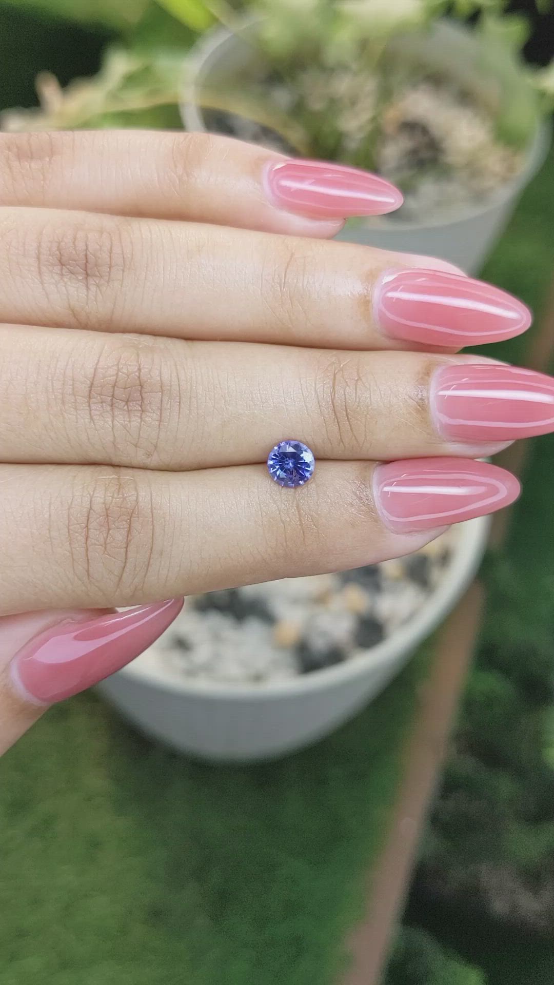 0.79 Ct. Blue Sapphire from Ceylon (Sri Lanka) Size Video