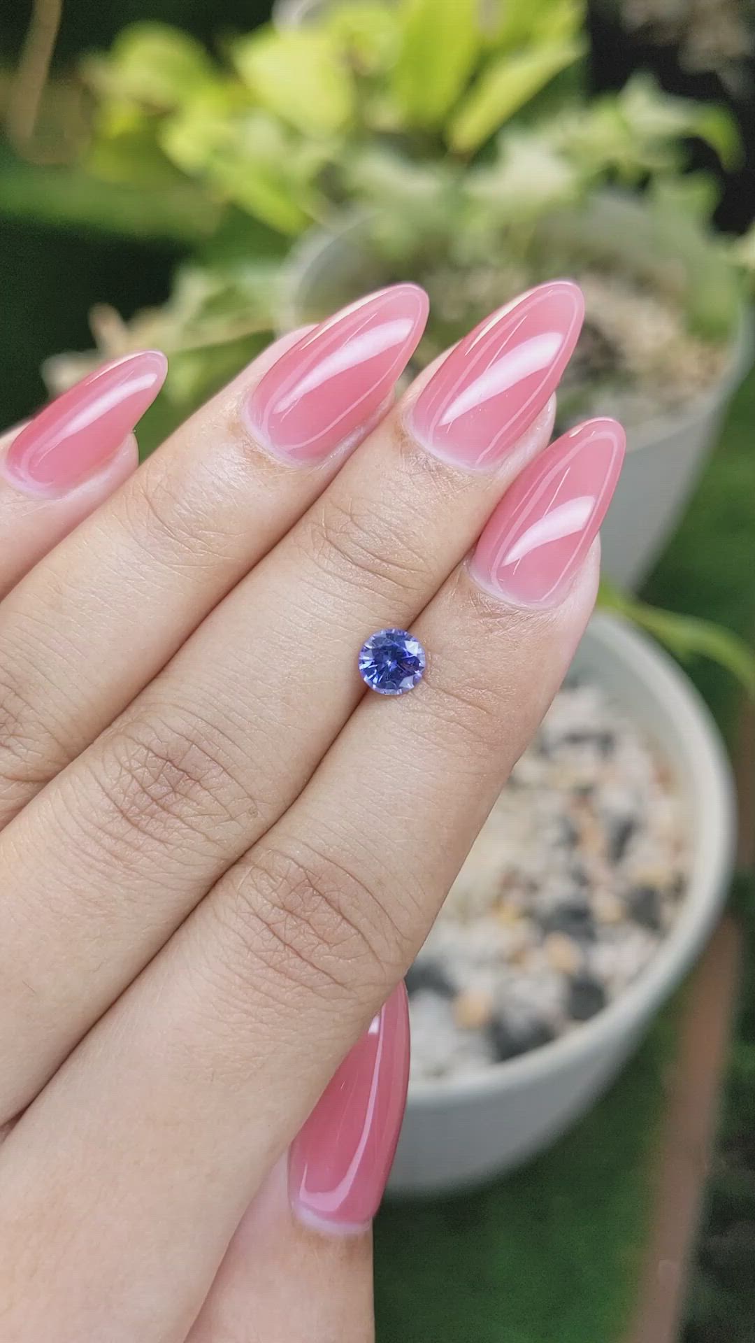 0.79 Ct. Blue Sapphire from Ceylon (Sri Lanka) Size Video