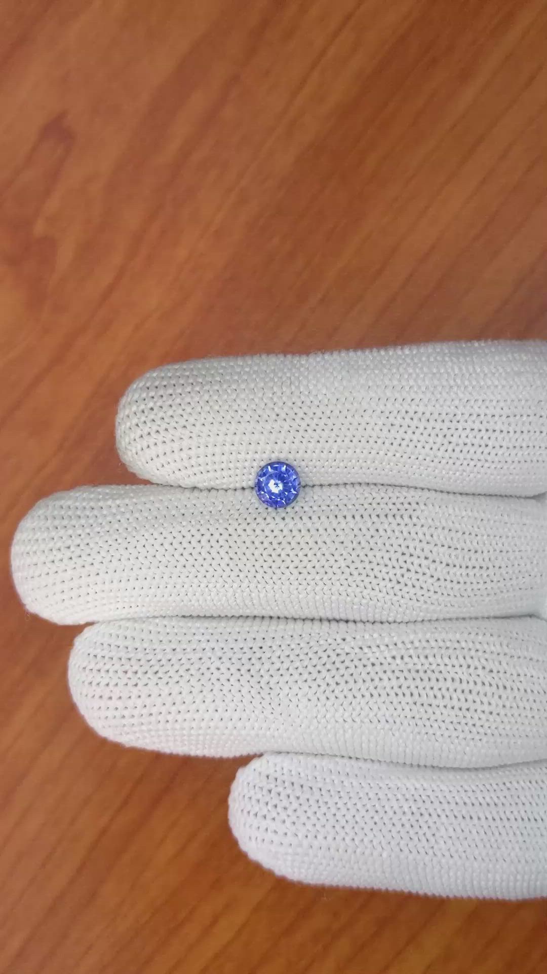 0.79 Ct. Blue Sapphire from Ceylon (Sri Lanka) Size Video