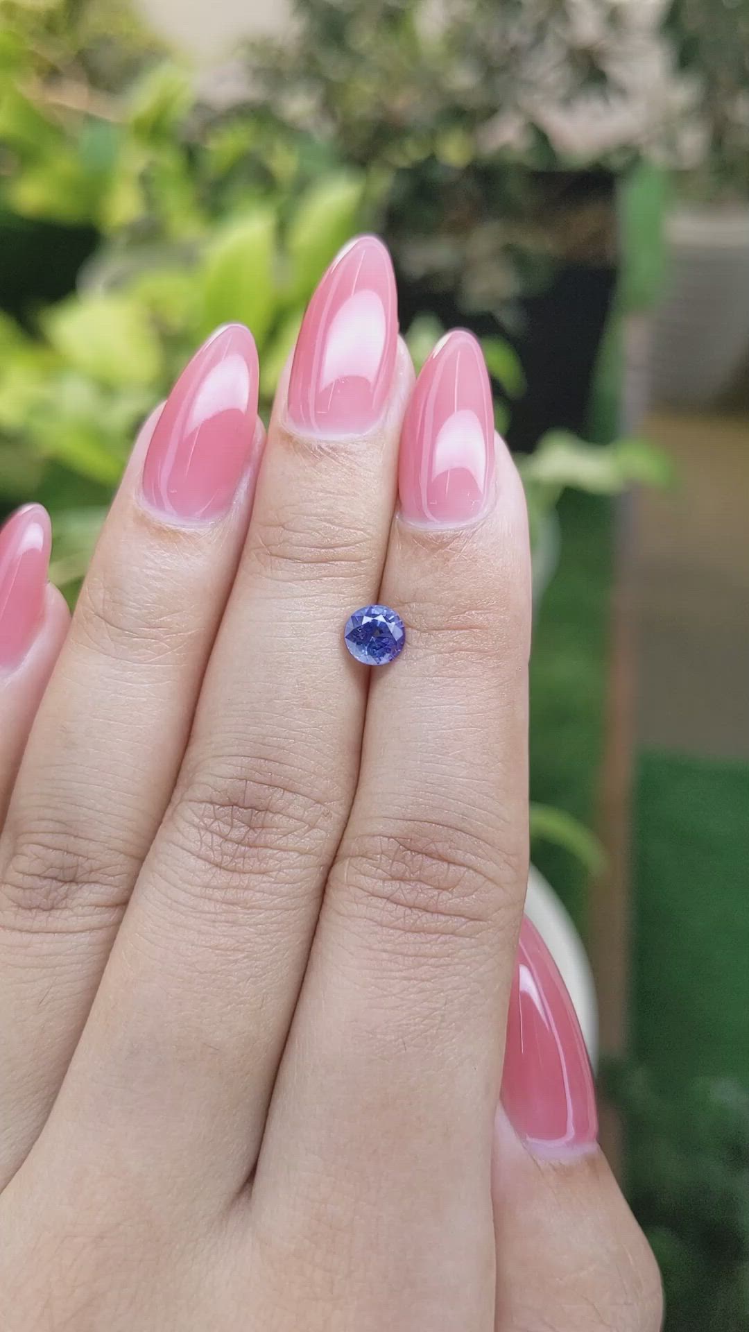 0.92 Ct. Blue Sapphire from Ceylon (Sri Lanka) Size Video