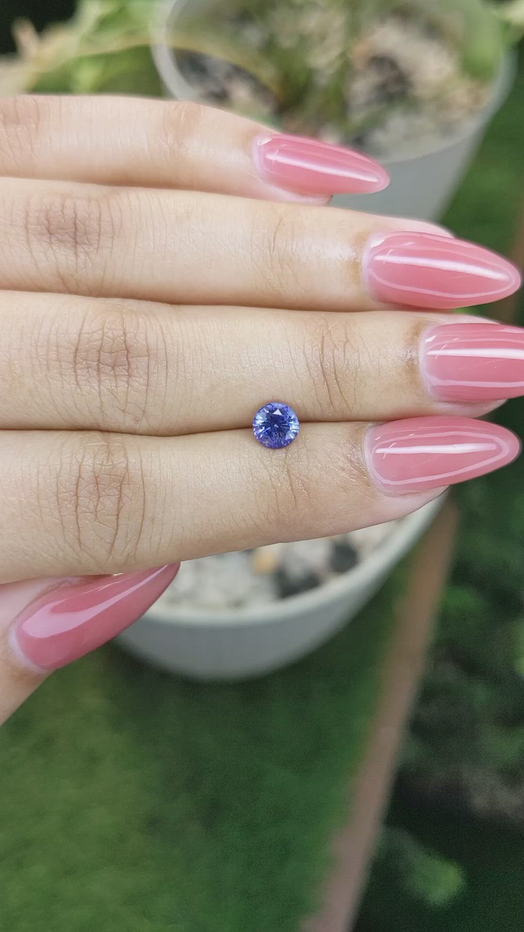 0.92 Ct. Blue Sapphire from Ceylon (Sri Lanka) Size Video