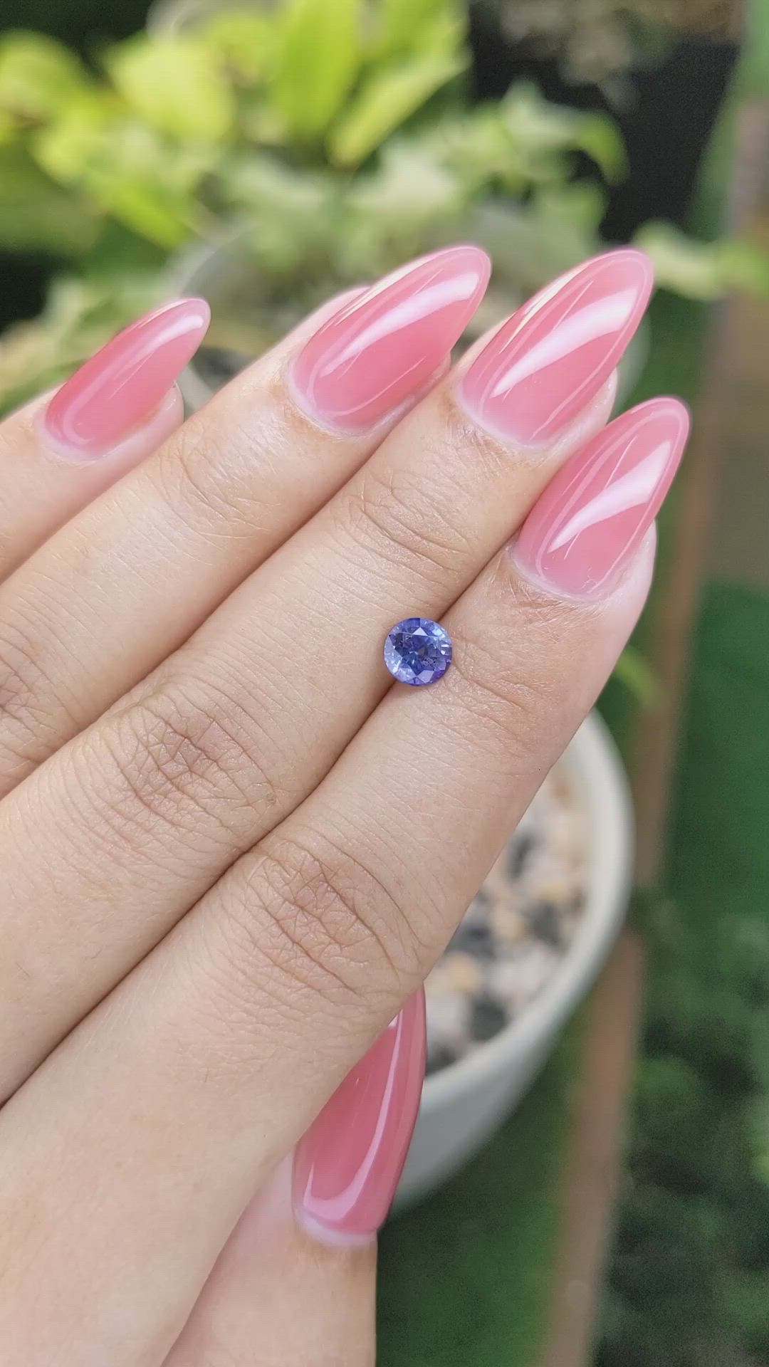0.92 Ct. Blue Sapphire from Ceylon (Sri Lanka) Size Video