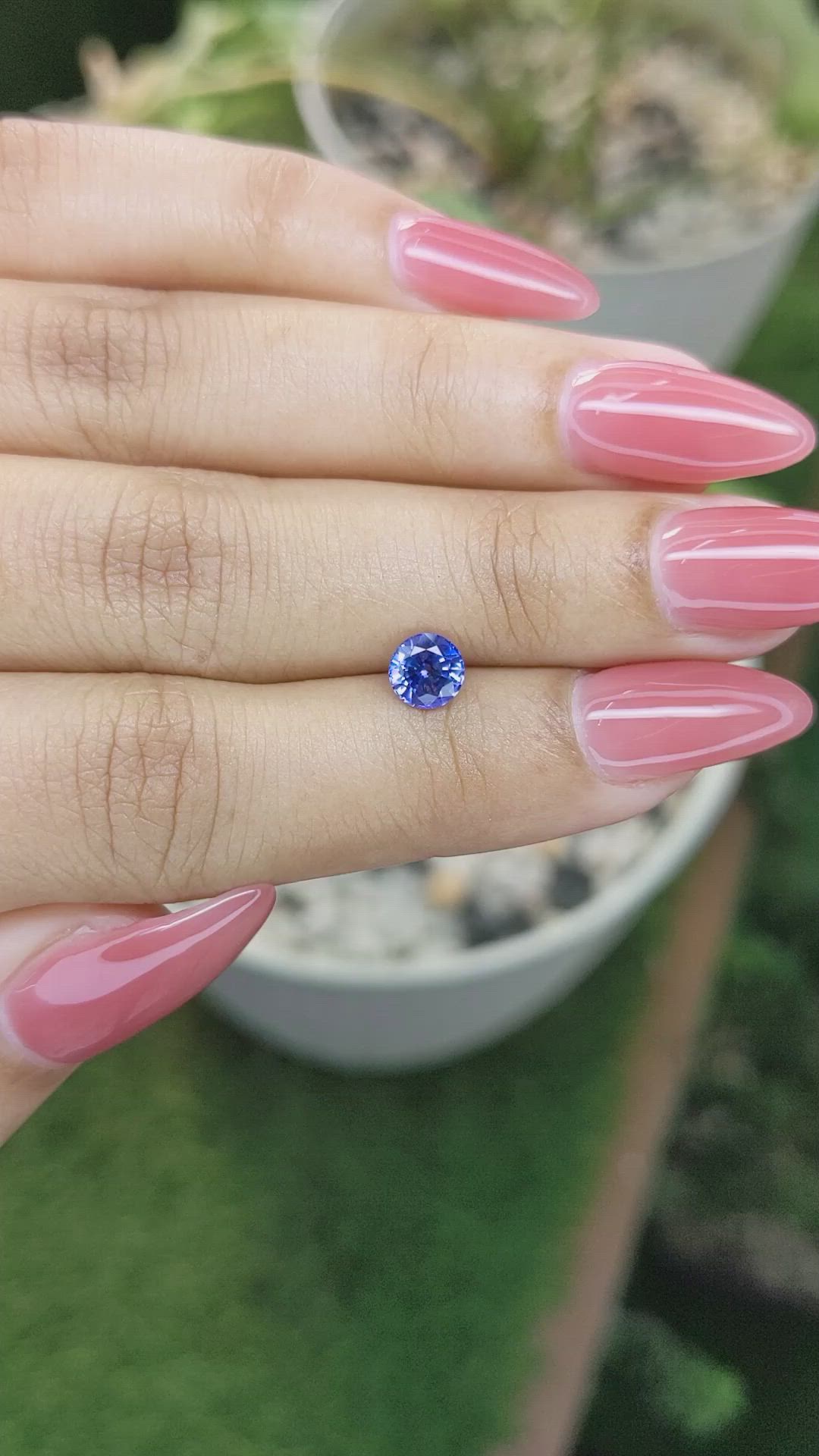 0.91 Ct. Blue Sapphire from Ceylon (Sri Lanka) Size Video