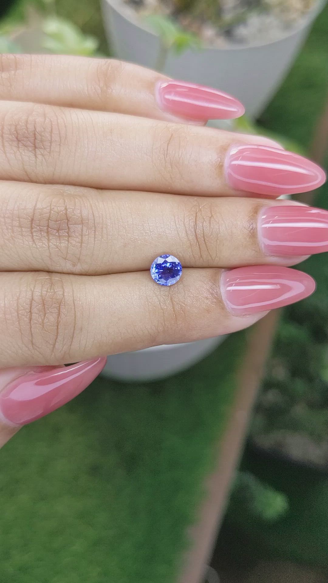 0.81 Ct. Blue Sapphire from Ceylon (Sri Lanka) Size Video