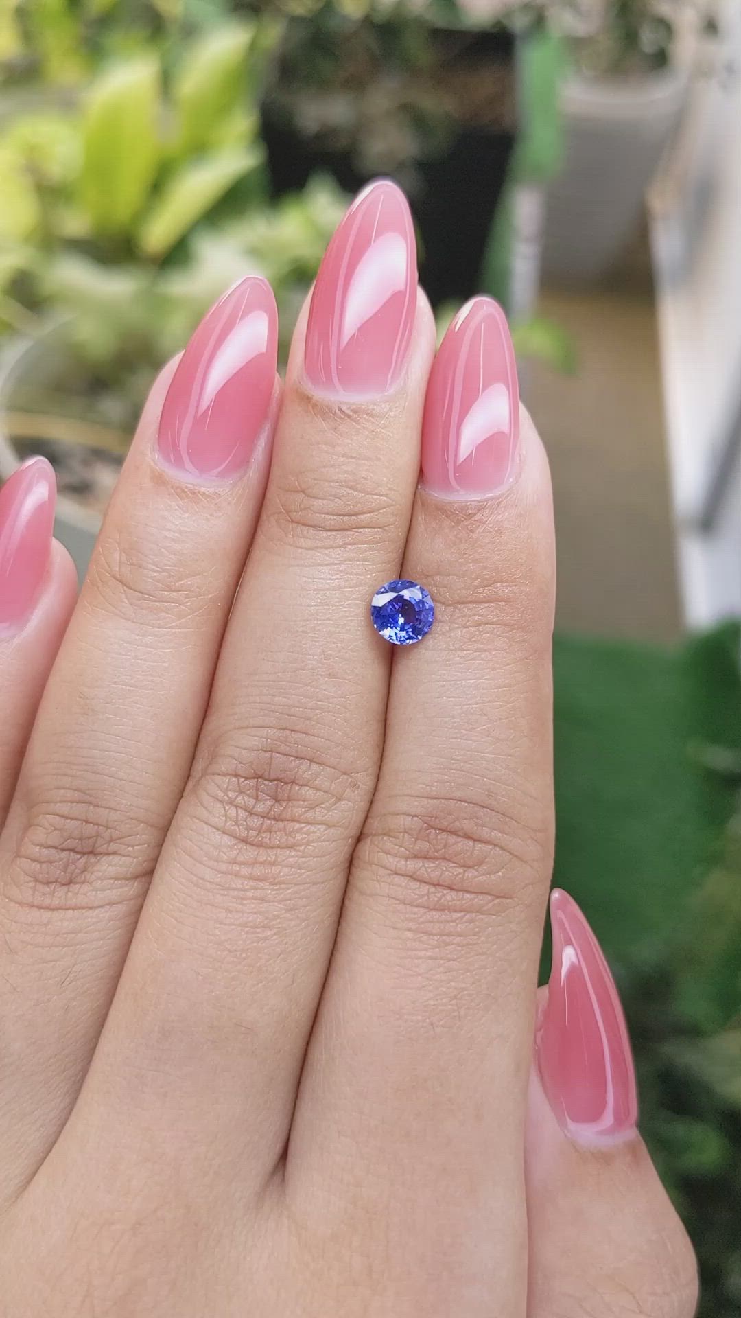 0.81 Ct. Blue Sapphire from Ceylon (Sri Lanka) Size Video