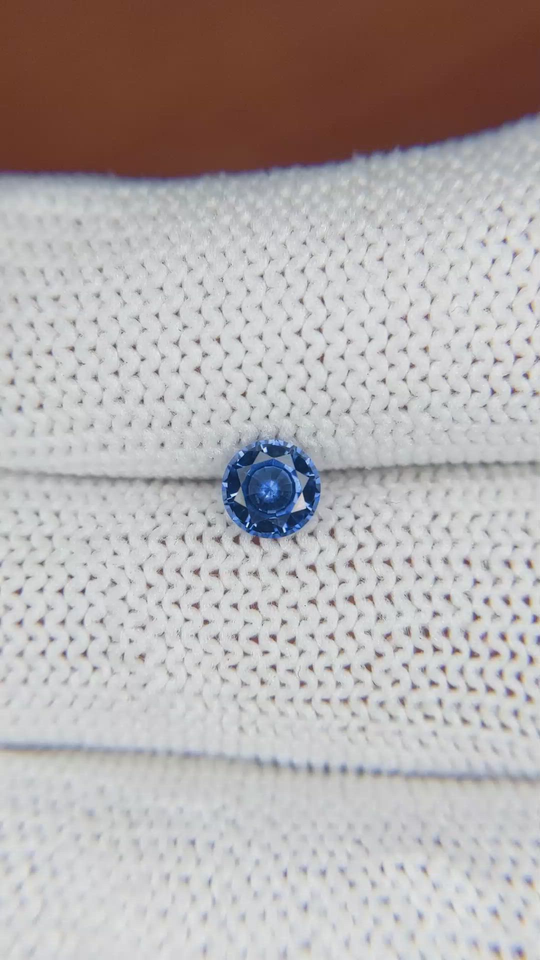 0.69 Ct. Blue Sapphire from Ceylon (Sri Lanka) Size Video