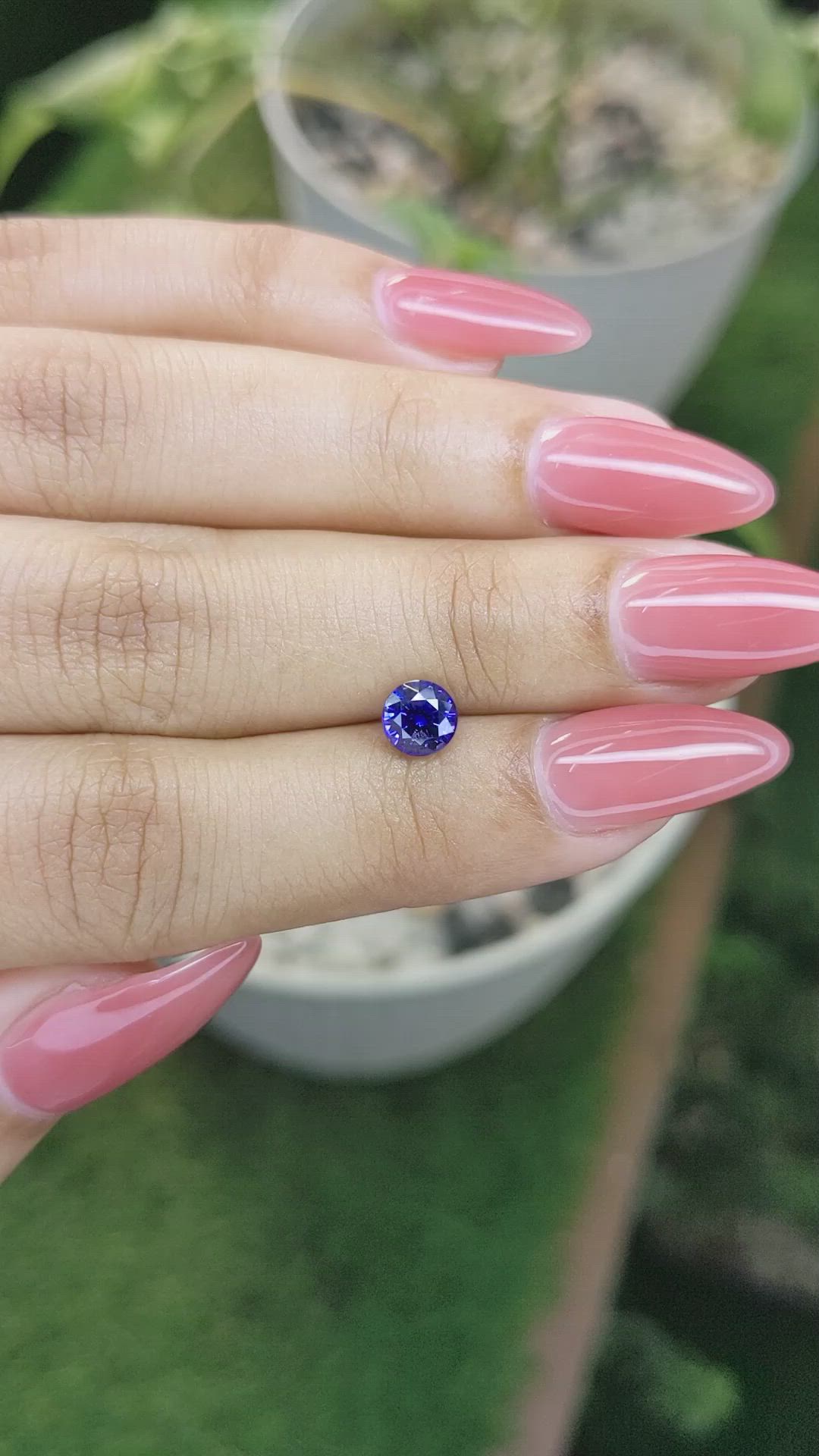 0.99 Ct. Blue Sapphire from Ceylon (Sri Lanka) Size Video