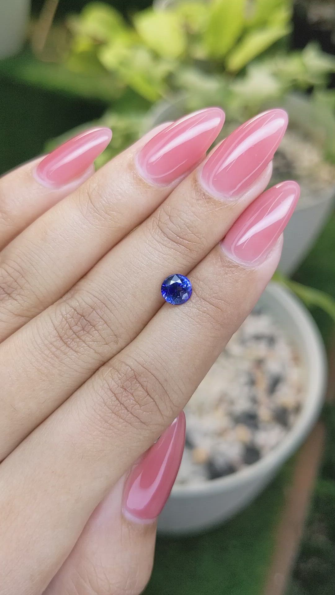 1.04 Ct. Blue Sapphire from Ceylon (Sri Lanka) Size Video