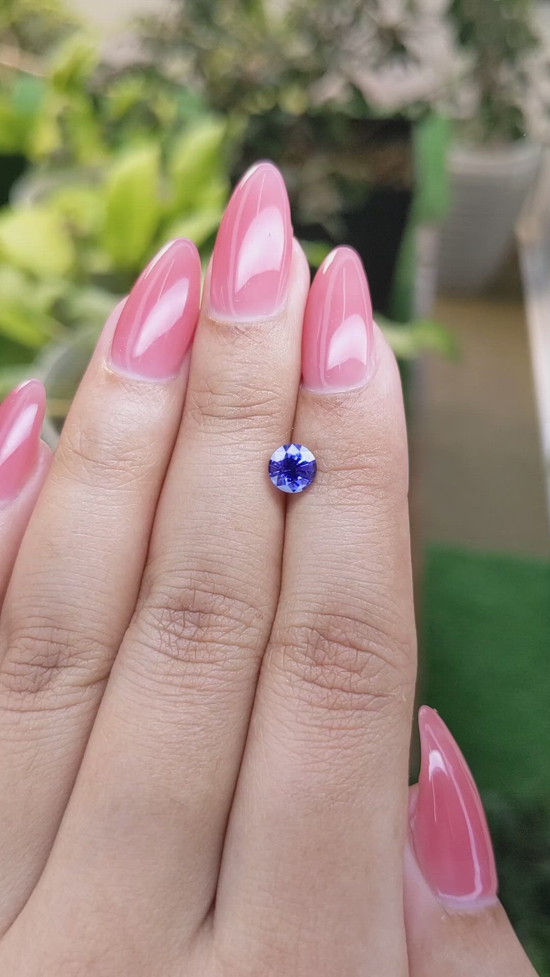 0.98 Ct. Blue Sapphire from Ceylon (Sri Lanka) Size Video