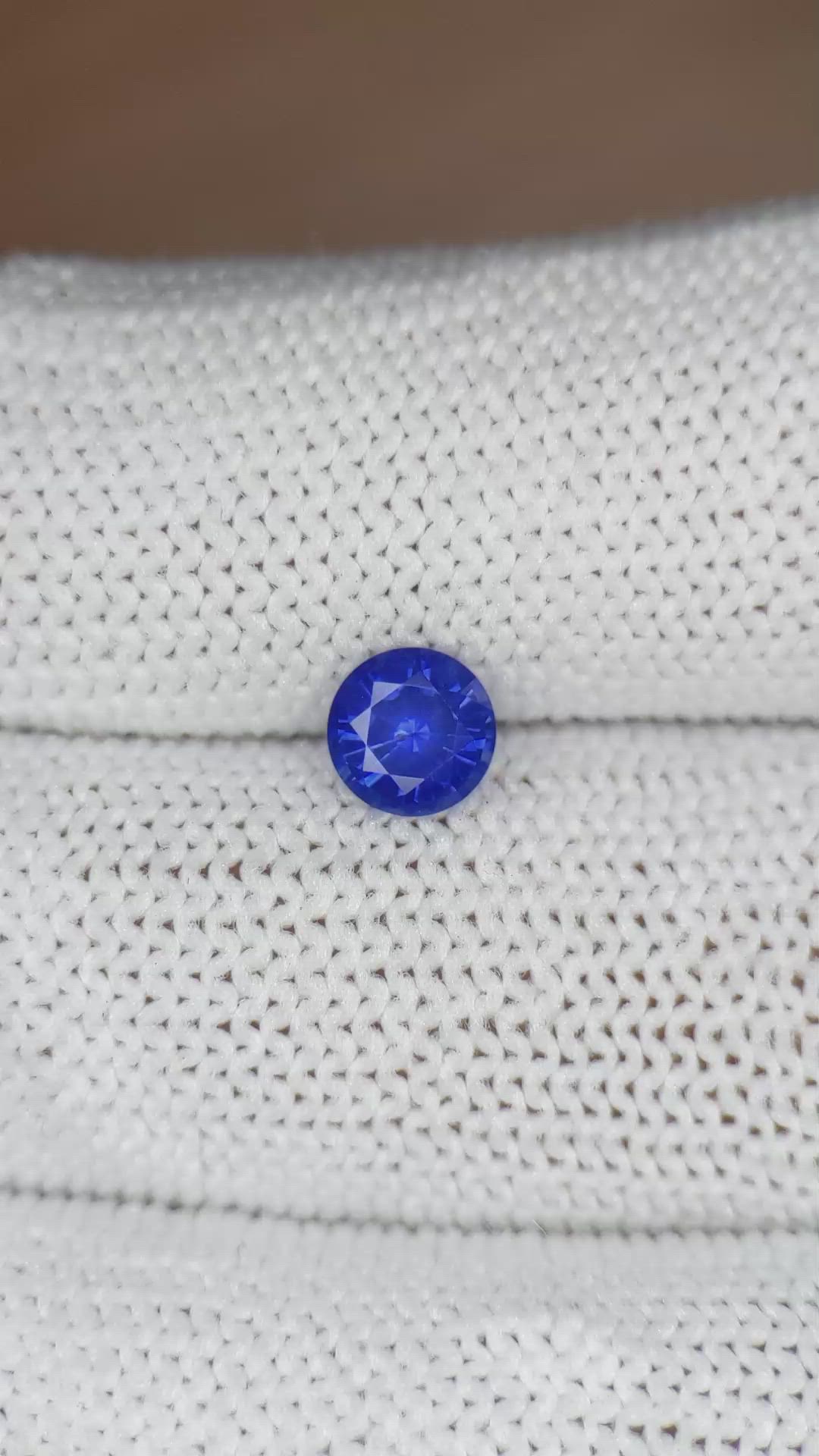 0.84 Ct. Blue Sapphire from Ceylon (Sri Lanka) Size Video