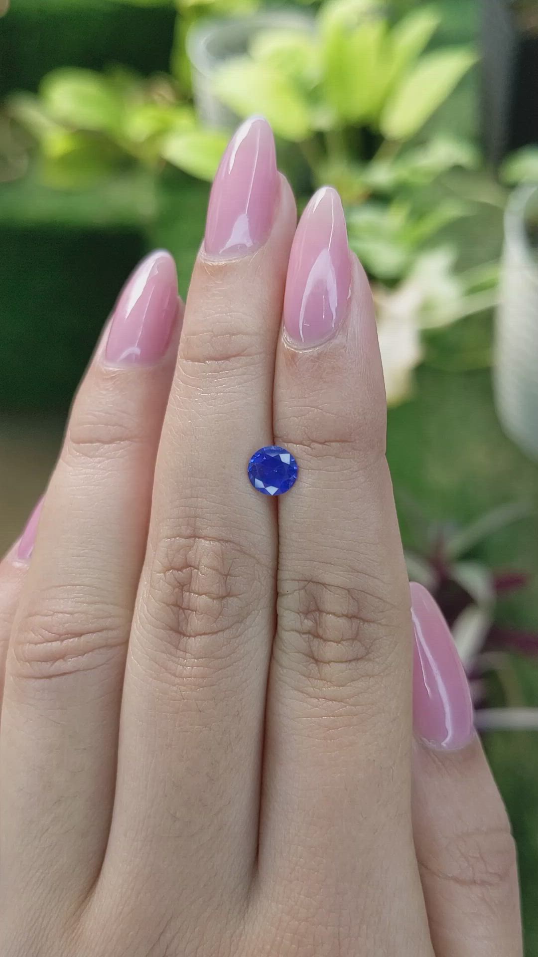 0.84 Ct. Blue Sapphire from Ceylon (Sri Lanka) Size Video