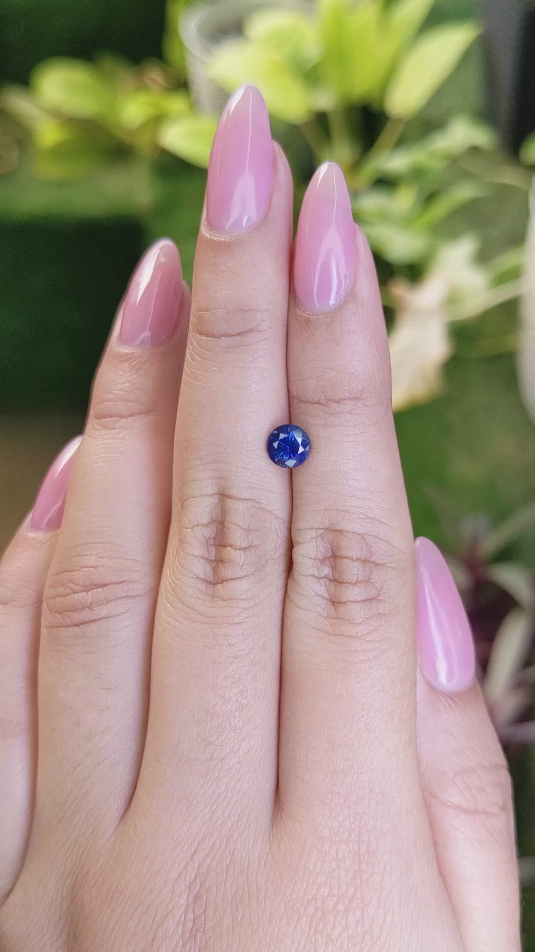 0.89 Ct. Blue Sapphire from Ceylon (Sri Lanka) Size Video