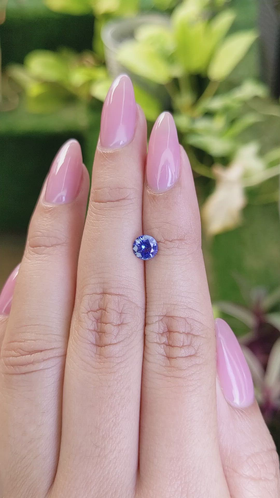 0.74 Ct. Blue Sapphire from Ceylon (Sri Lanka) Size Video