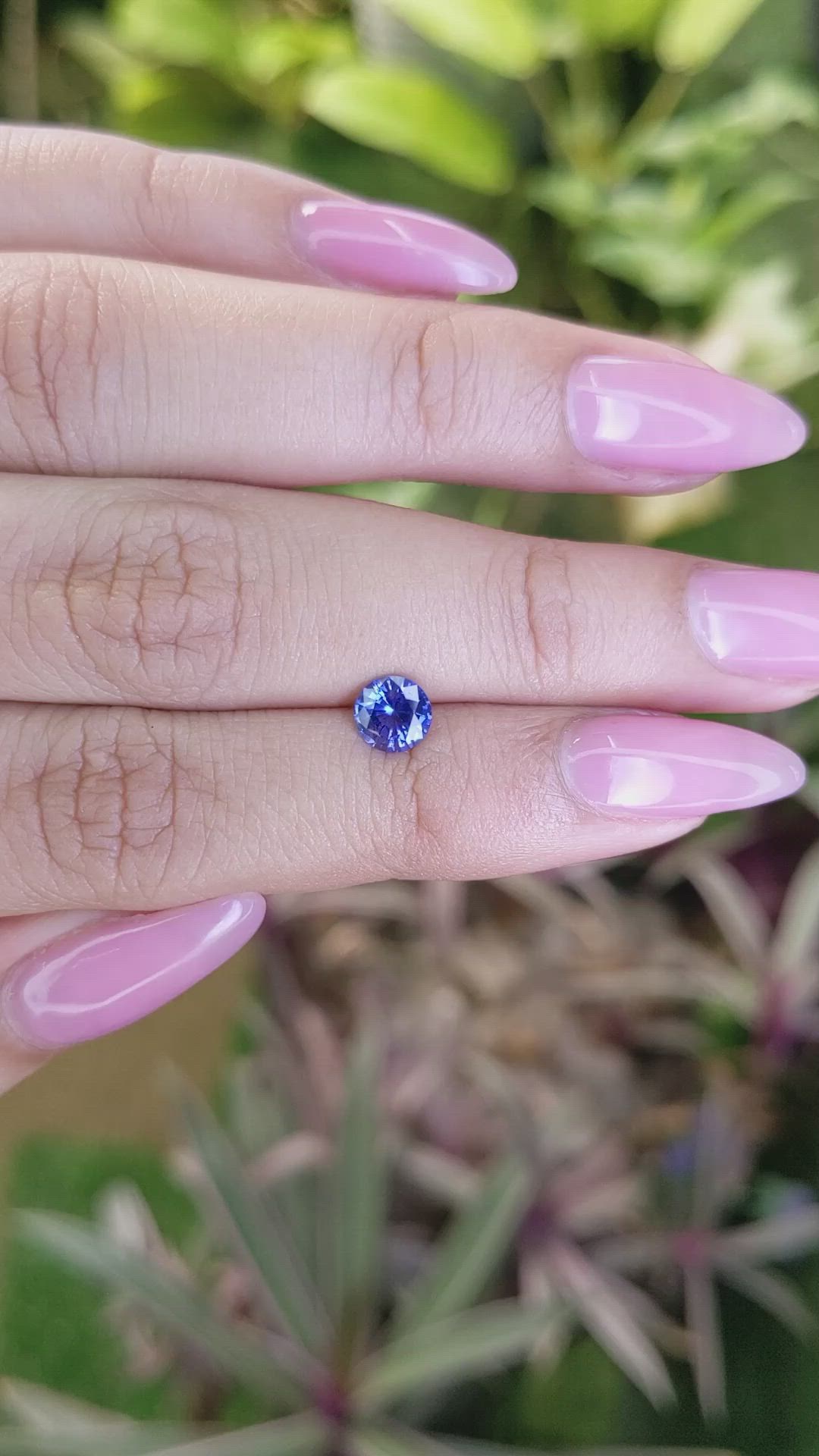 0.74 Ct. Blue Sapphire from Ceylon (Sri Lanka) Size Video