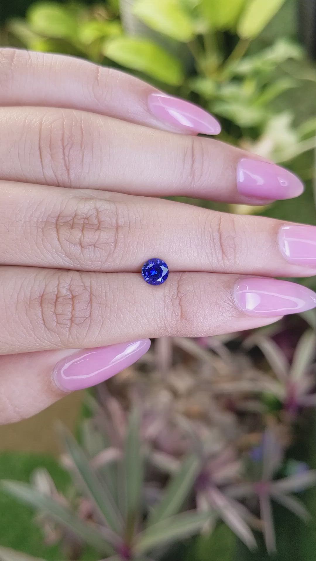 0.70 Ct. Blue Sapphire from Ceylon (Sri Lanka) Size Video