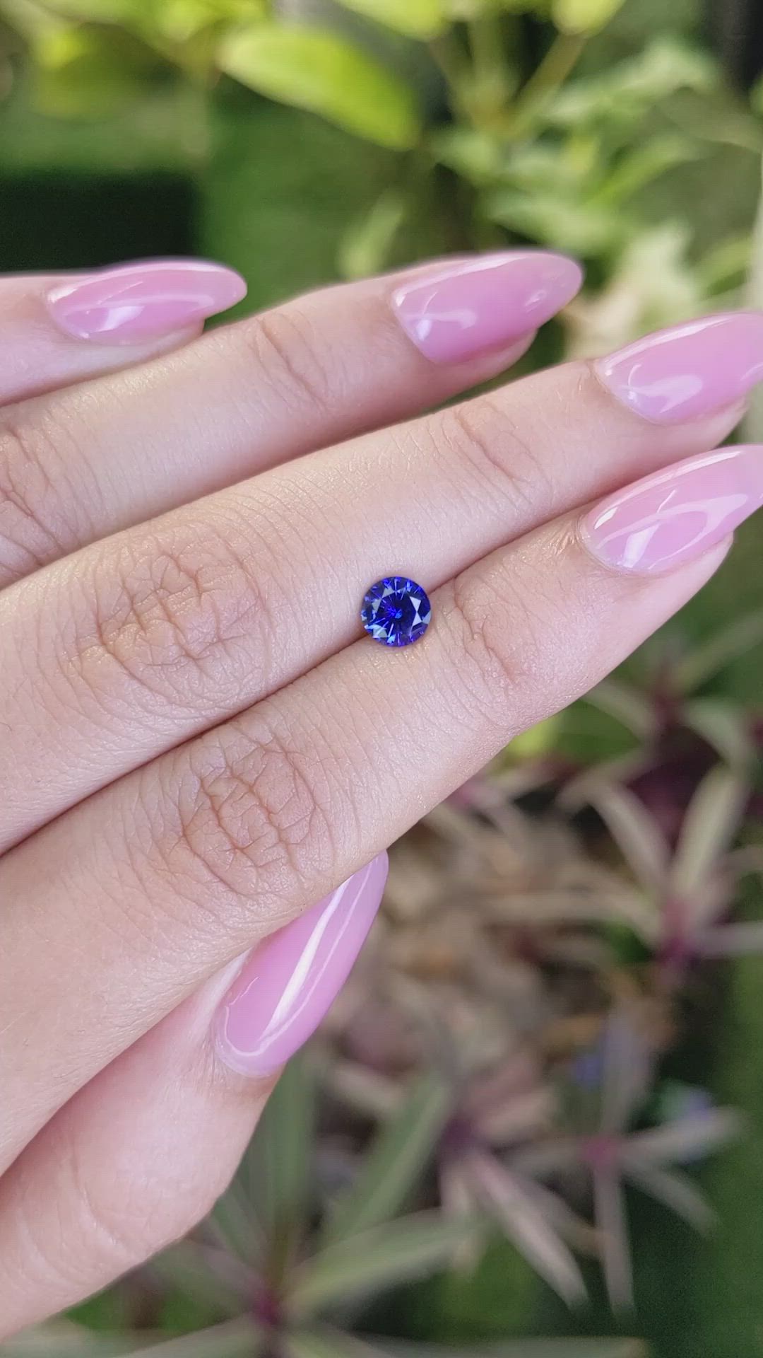 0.70 Ct. Blue Sapphire from Ceylon (Sri Lanka) Size Video