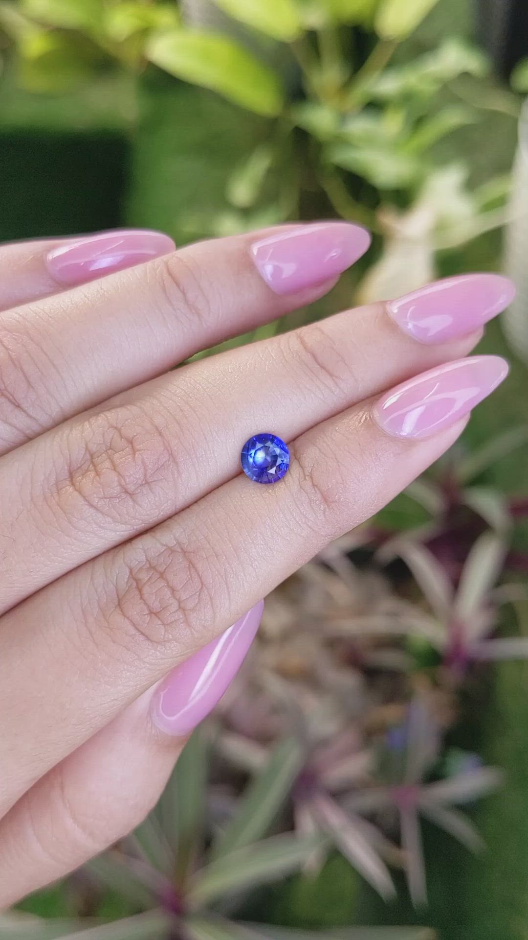 0.82 Ct. Blue Sapphire from Ceylon (Sri Lanka) Size Video