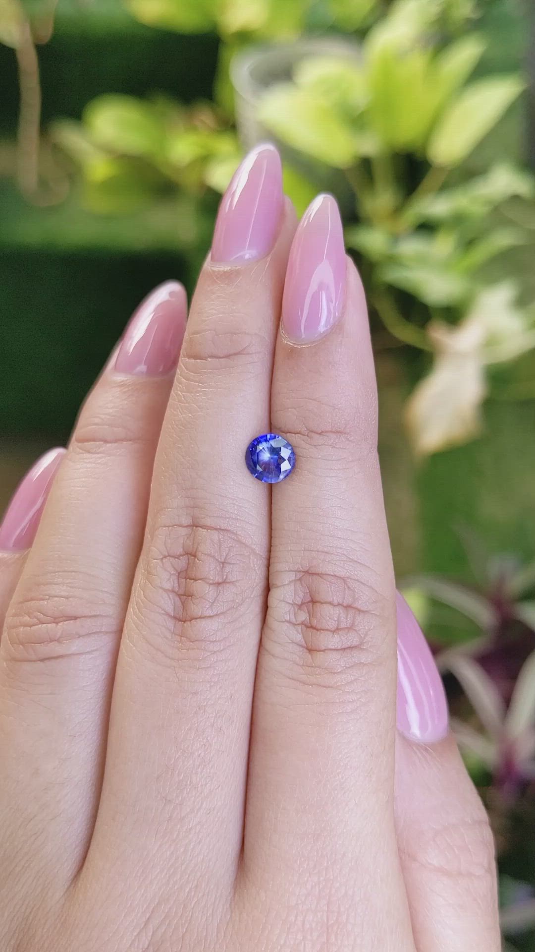 0.82 Ct. Blue Sapphire from Ceylon (Sri Lanka) Size Video